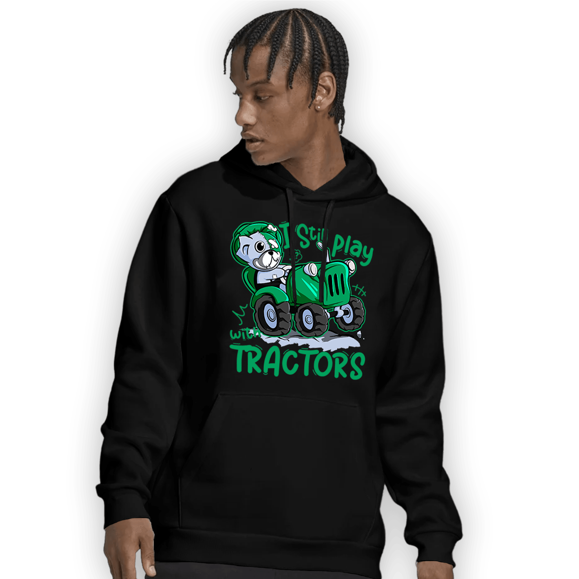 Lucky Green 5s Hoodie Match Play With Tractors BER - NastyJamz