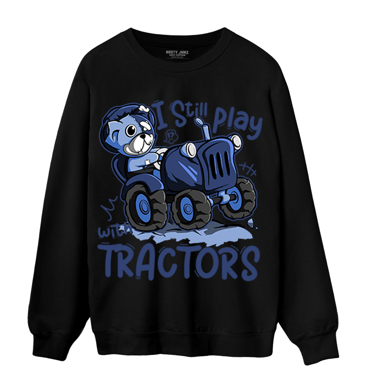 Midnight Navy 5s Sweatshirt Match Play With Tractors BER - NastyJamz