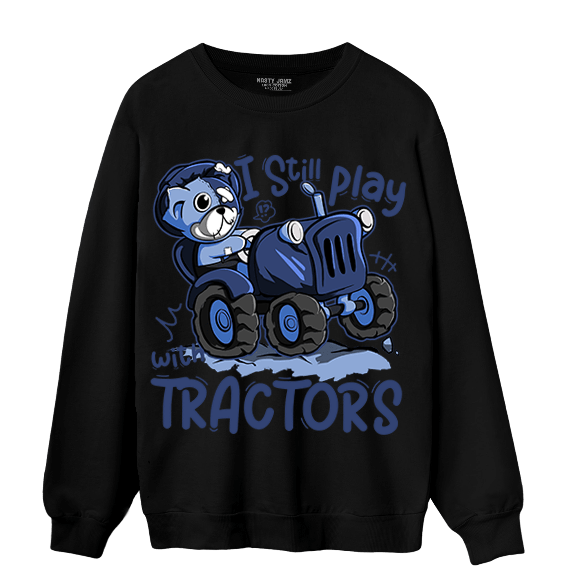 Midnight Navy 5s Sweatshirt Match Play With Tractors BER - NastyJamz