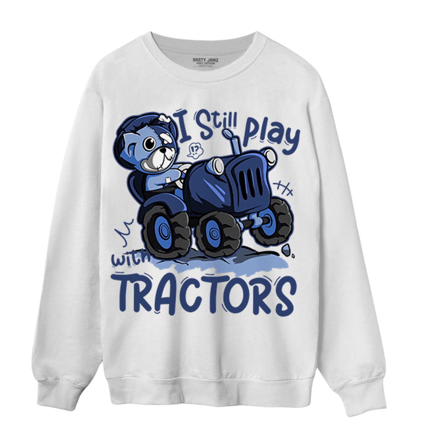 Midnight Navy 5s Sweatshirt Match Play With Tractors BER - NastyJamz