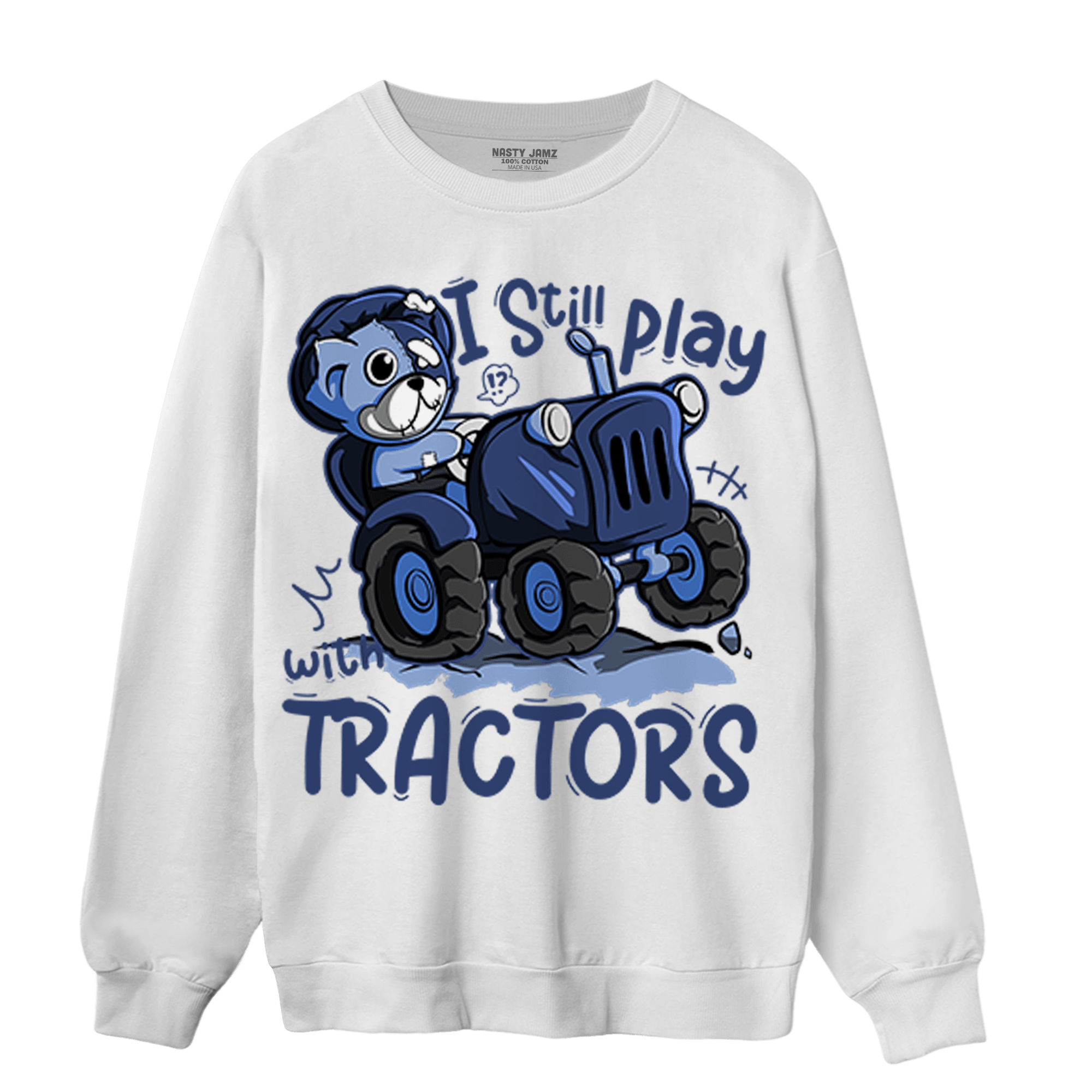 Midnight Navy 5s Sweatshirt Match Play With Tractors BER - NastyJamz