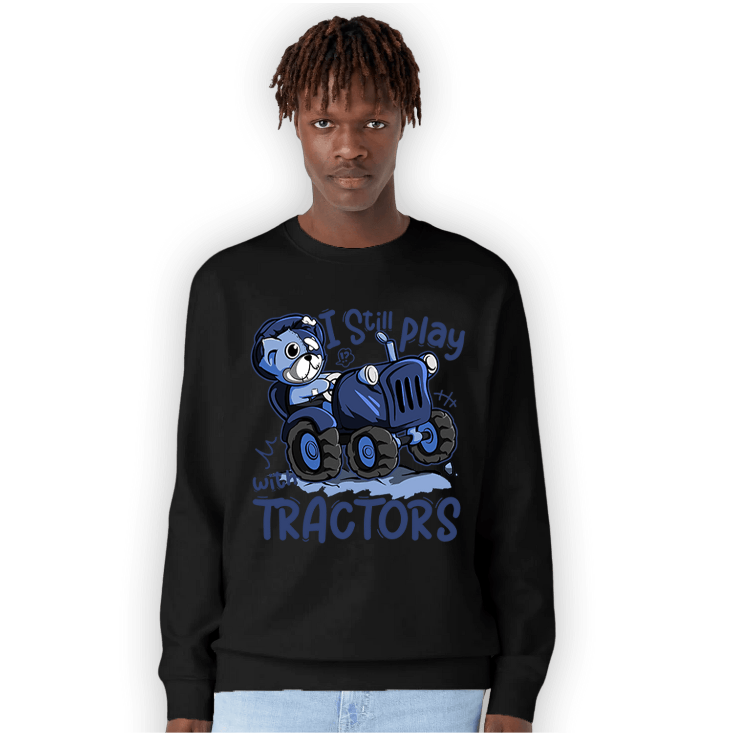 Midnight Navy 5s Sweatshirt Match Play With Tractors BER - NastyJamz
