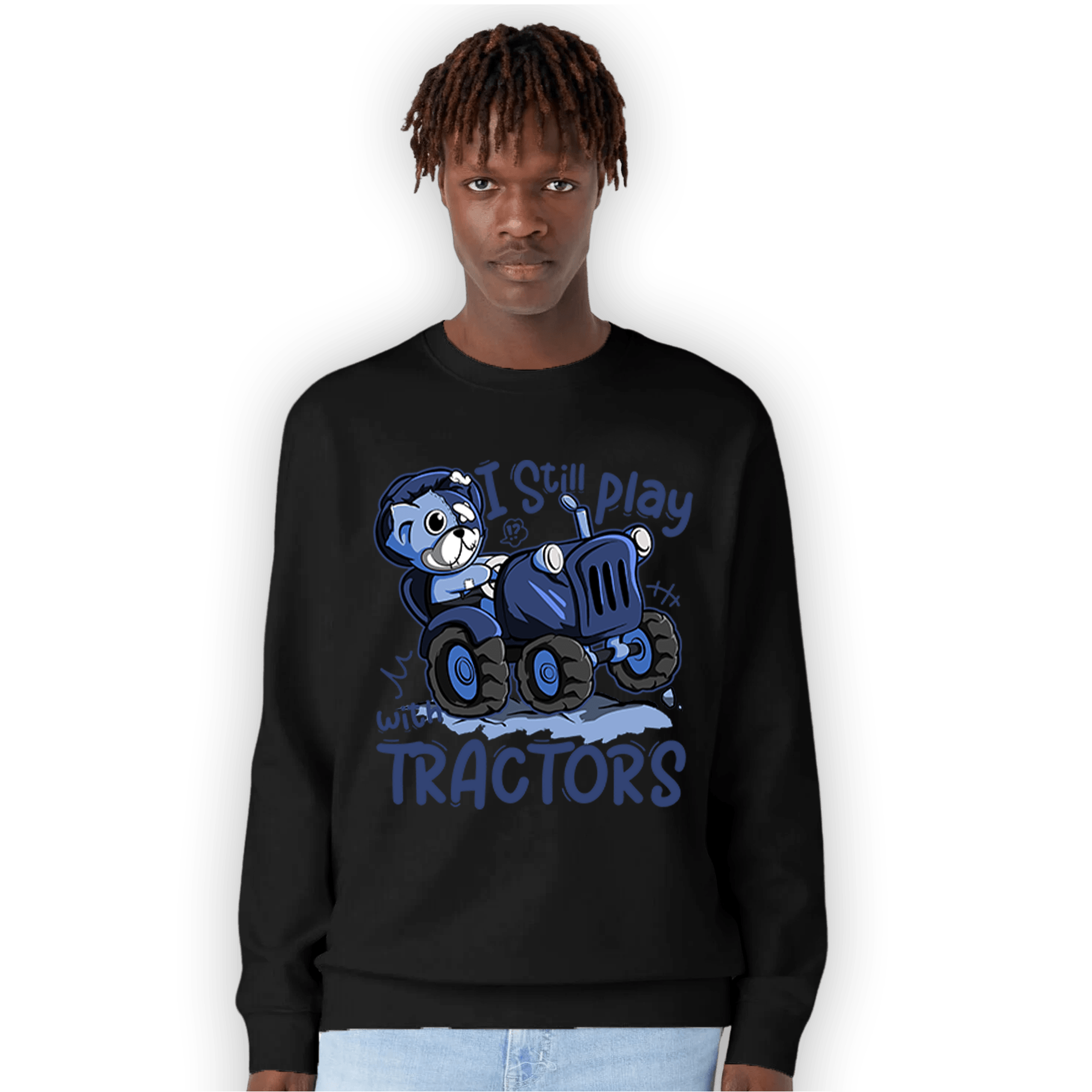Midnight Navy 5s Sweatshirt Match Play With Tractors BER - NastyJamz
