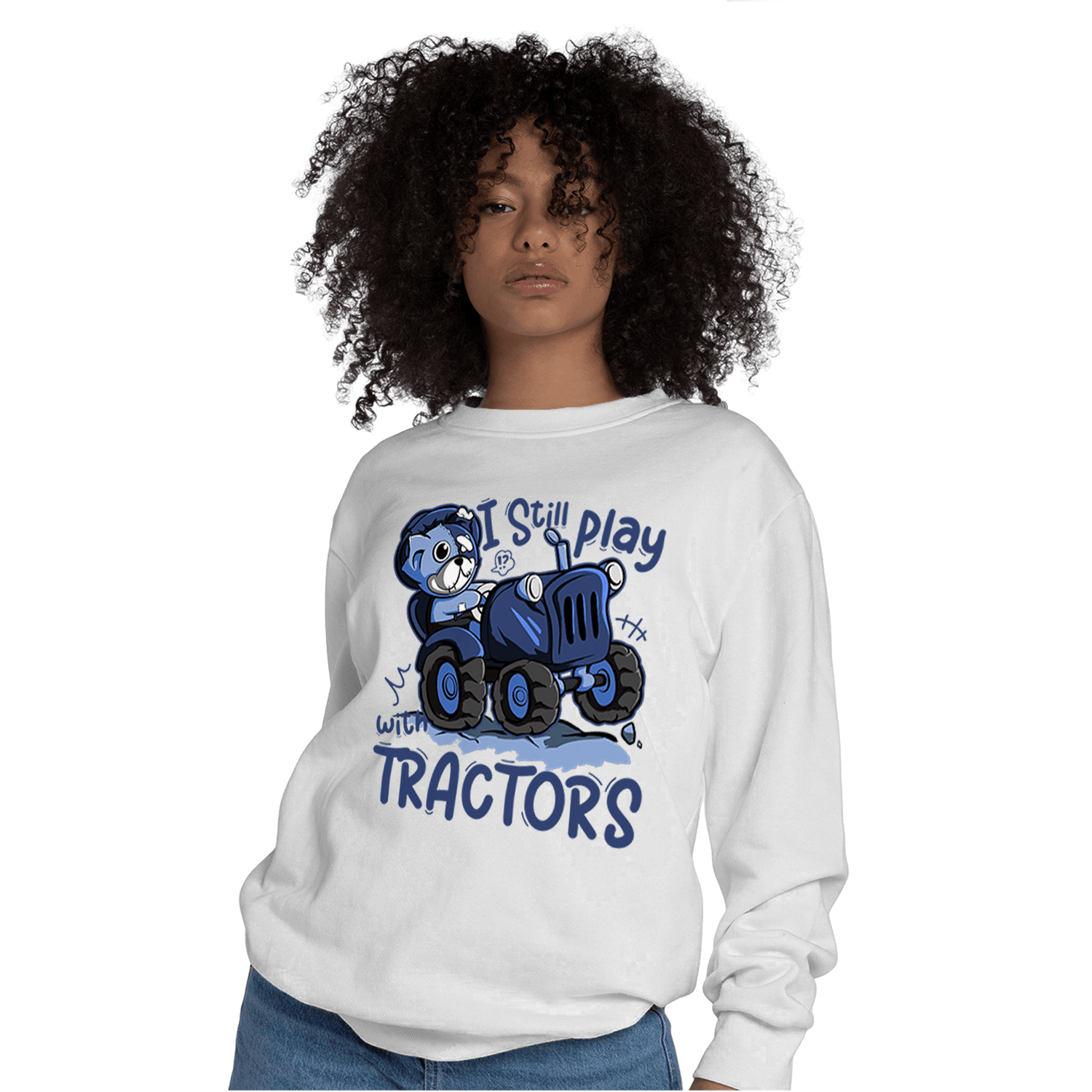 Midnight Navy 5s Sweatshirt Match Play With Tractors BER - NastyJamz