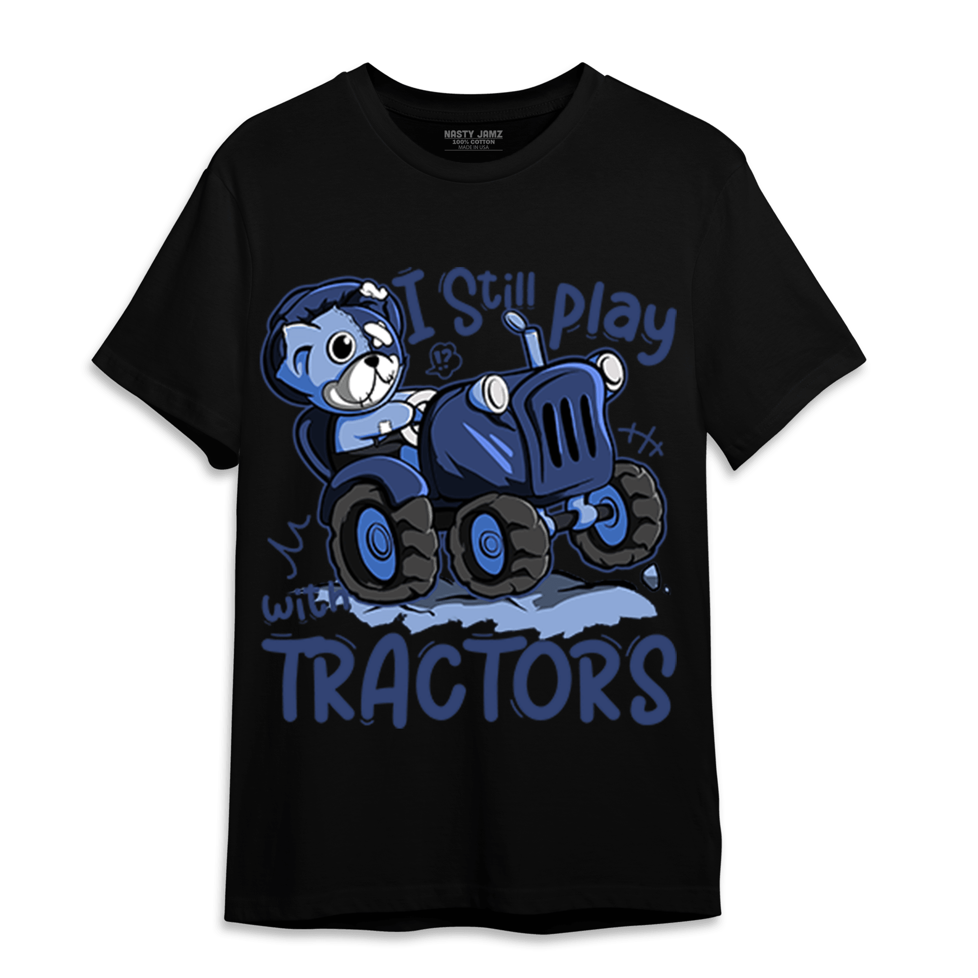 Midnight Navy 5s T Shirt Match Play With Tractors BER - NastyJamz