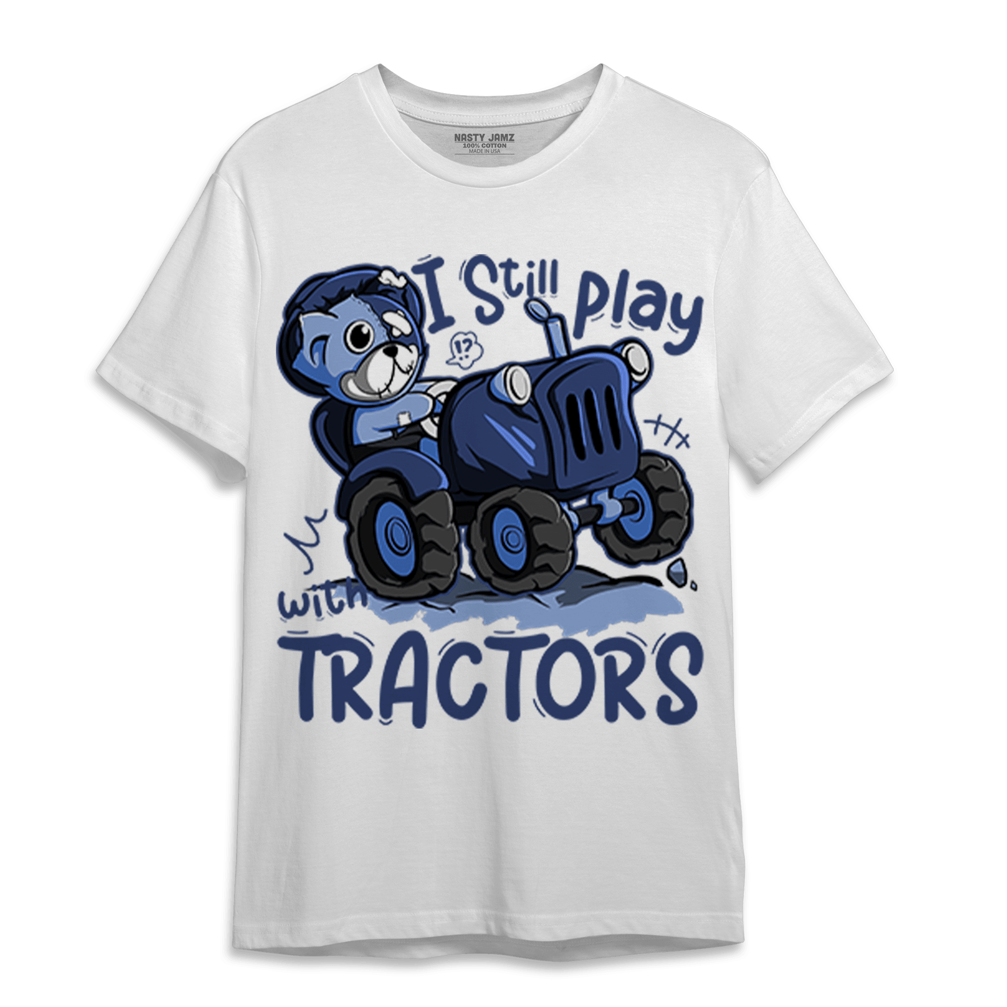 Midnight Navy 5s T Shirt Match Play With Tractors BER - NastyJamz
