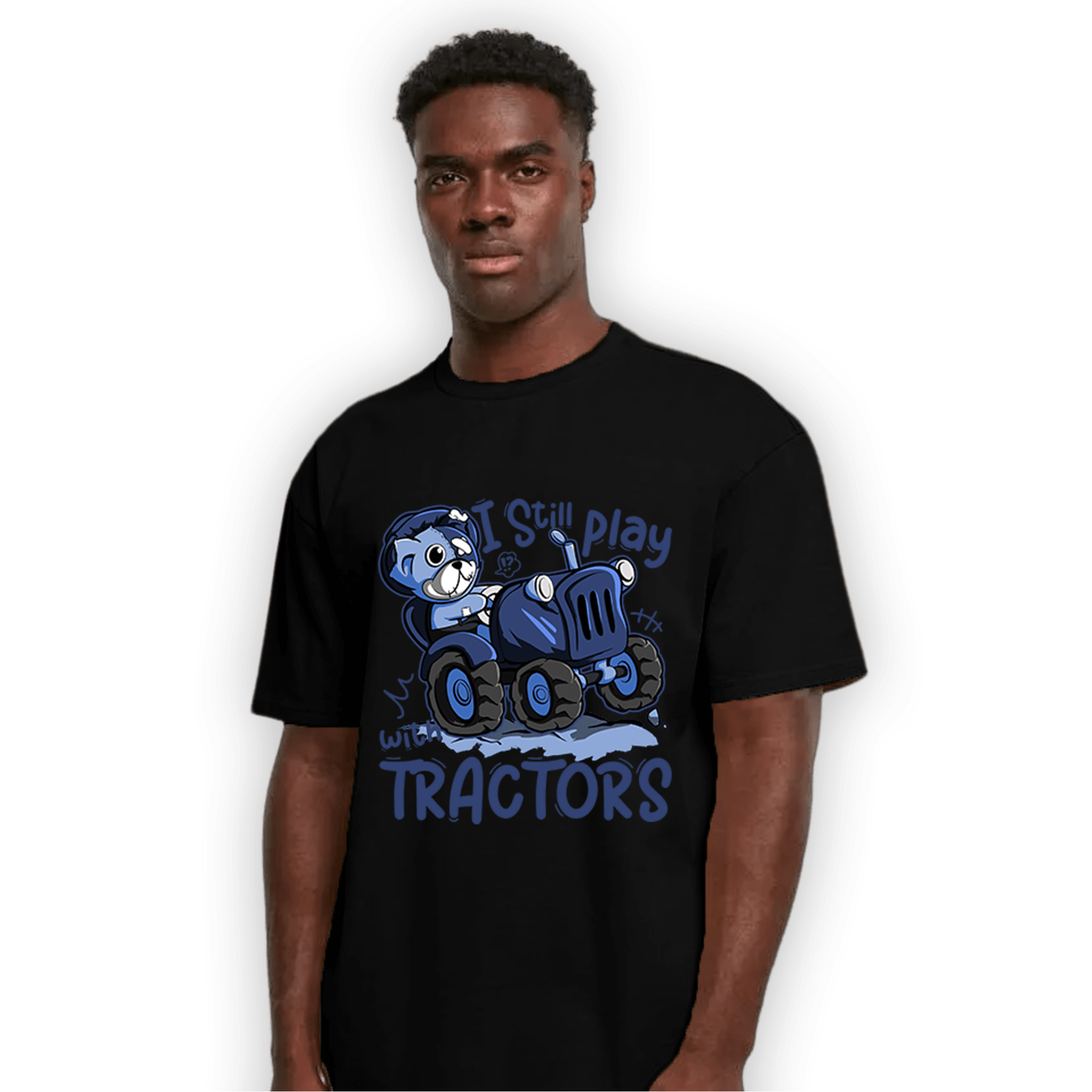 Midnight Navy 5s T Shirt Match Play With Tractors BER - NastyJamz