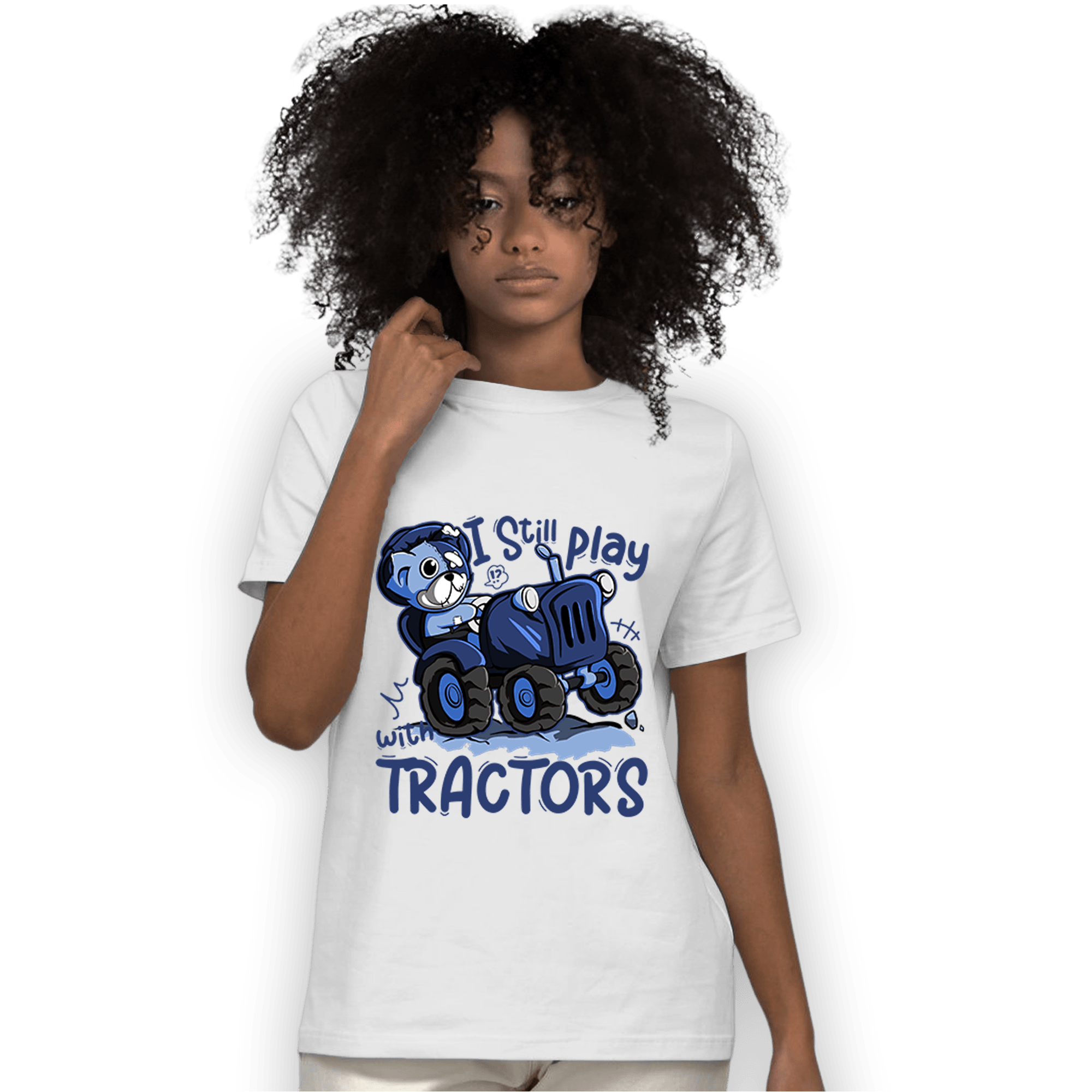 Midnight Navy 5s T Shirt Match Play With Tractors BER - NastyJamz