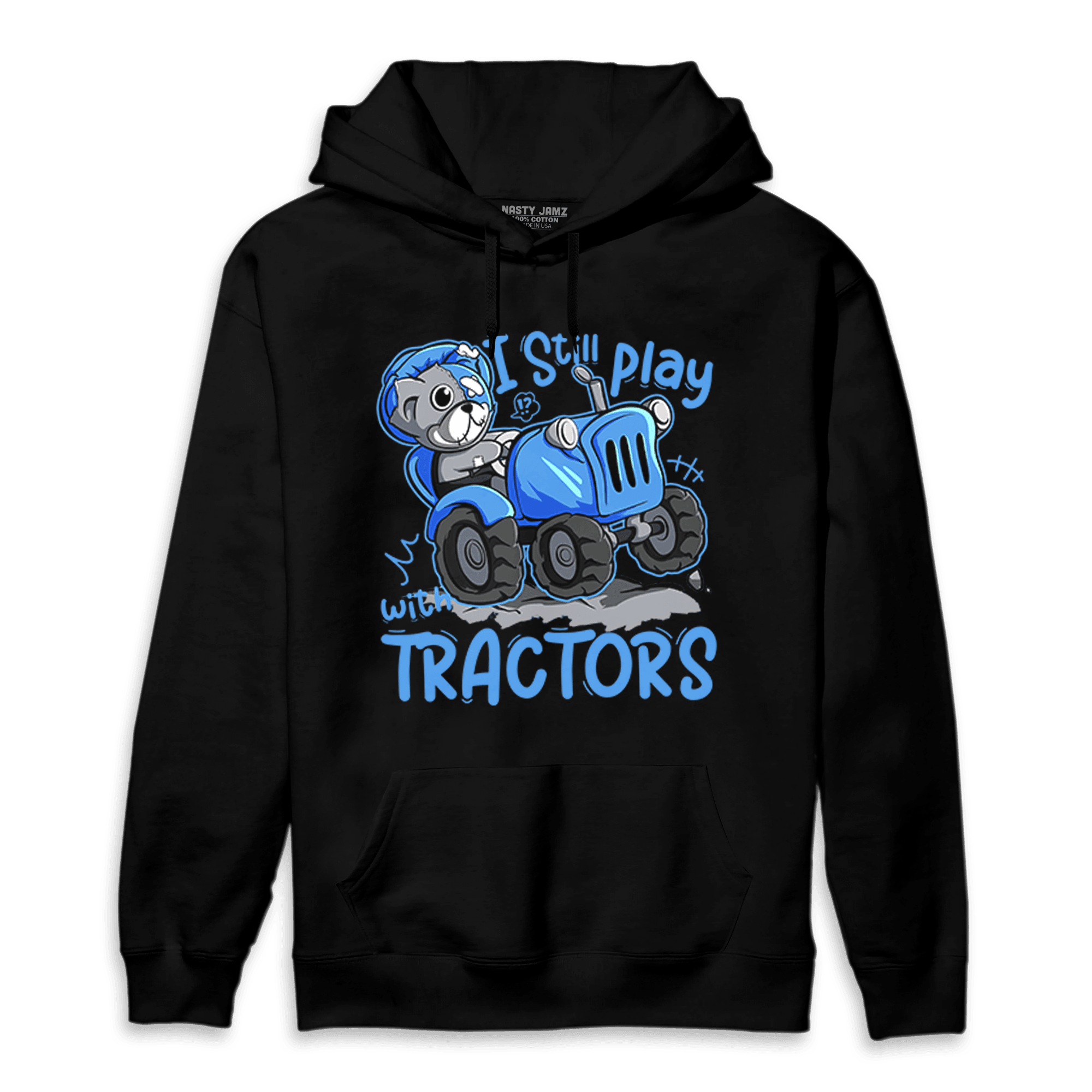 University Blue 5s Hoodie Match Play With Tractors BER - NastyJamz