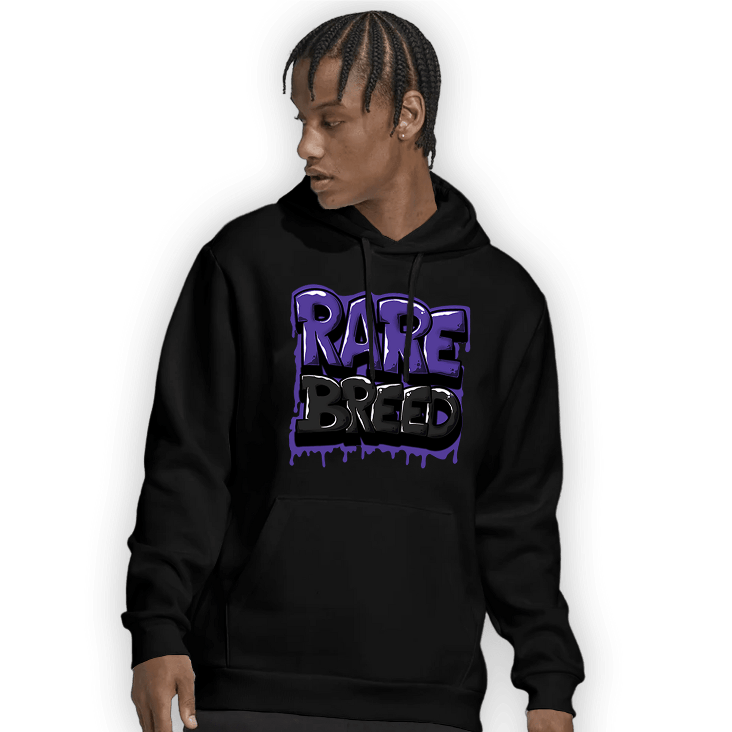 Field Purple 12s Hoodie Match Rare Breed - NastyJamz