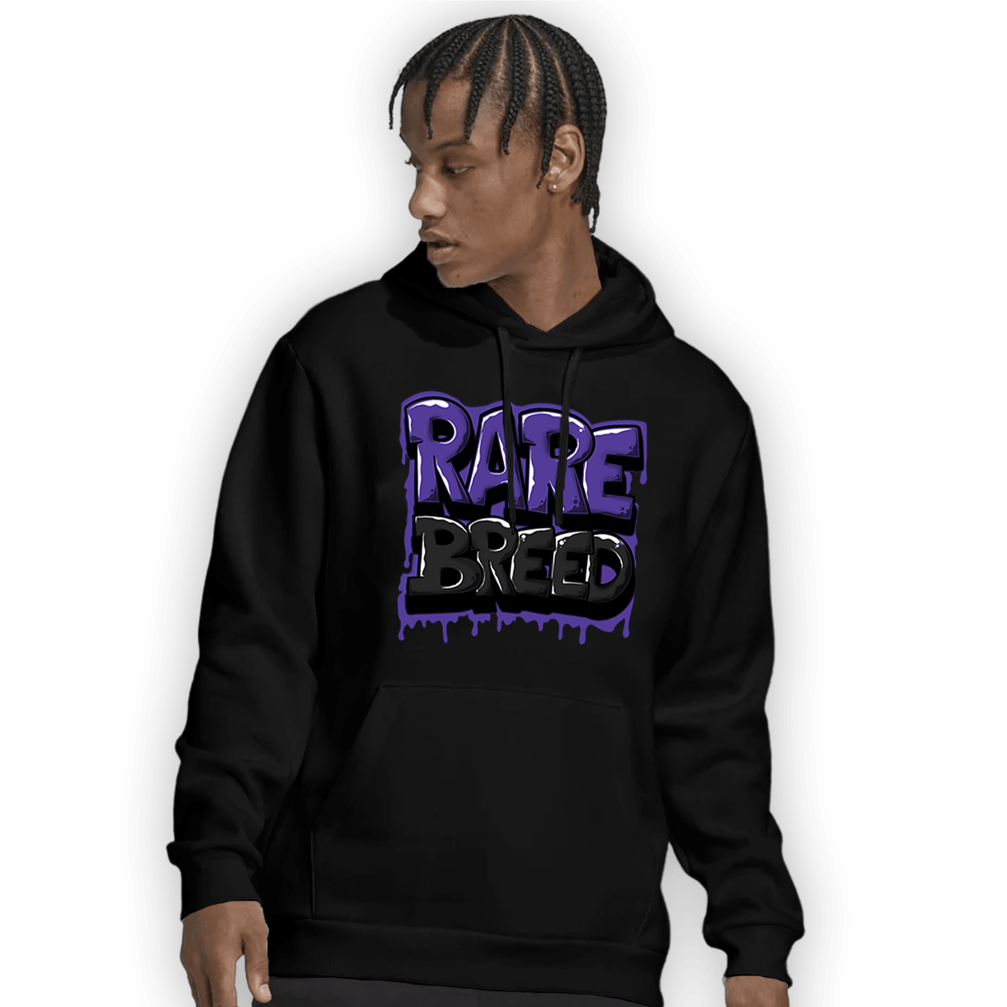 Field Purple 12s Hoodie Match Rare Breed - NastyJamz