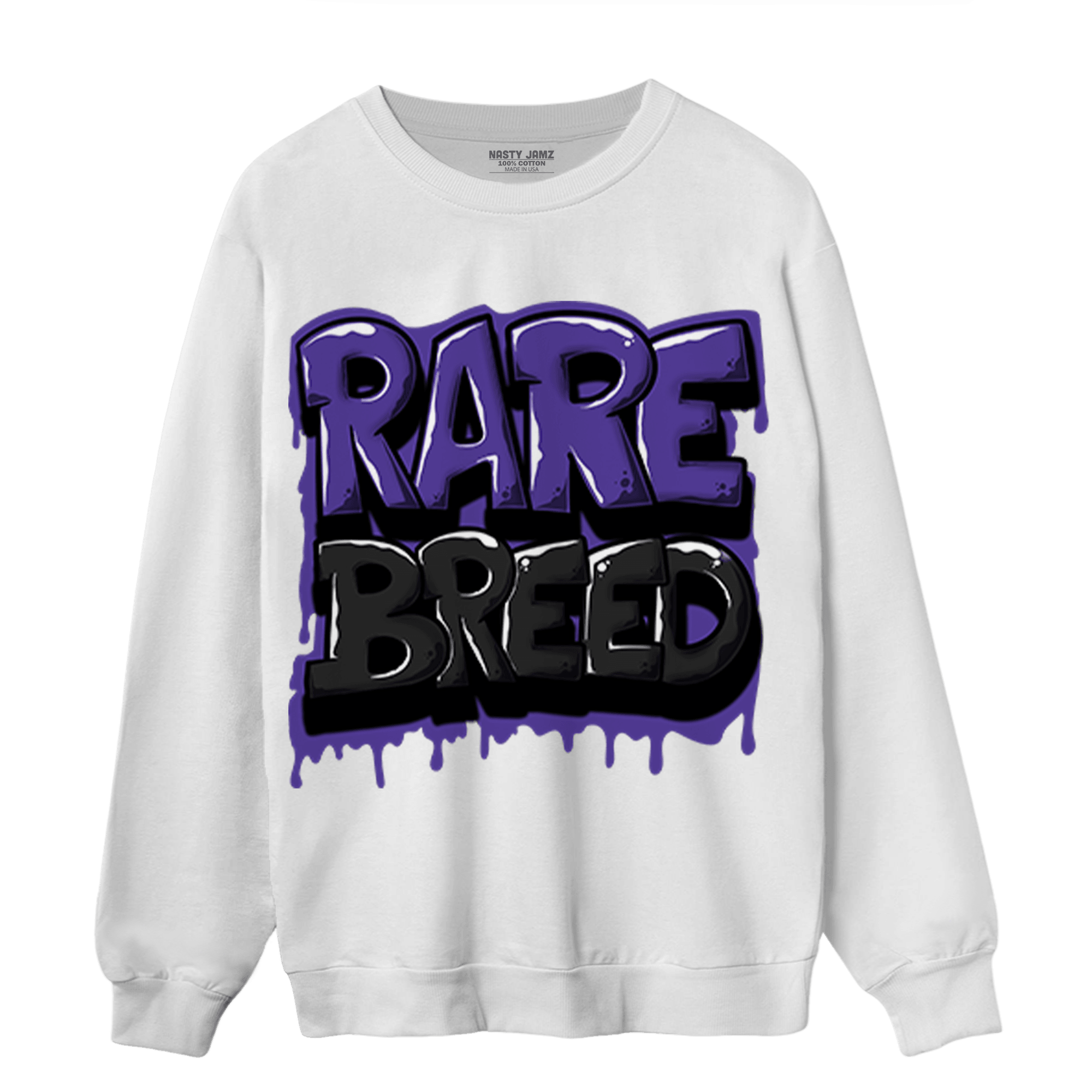 Field Purple 12s Sweatshirt Match Rare Breed - NastyJamz