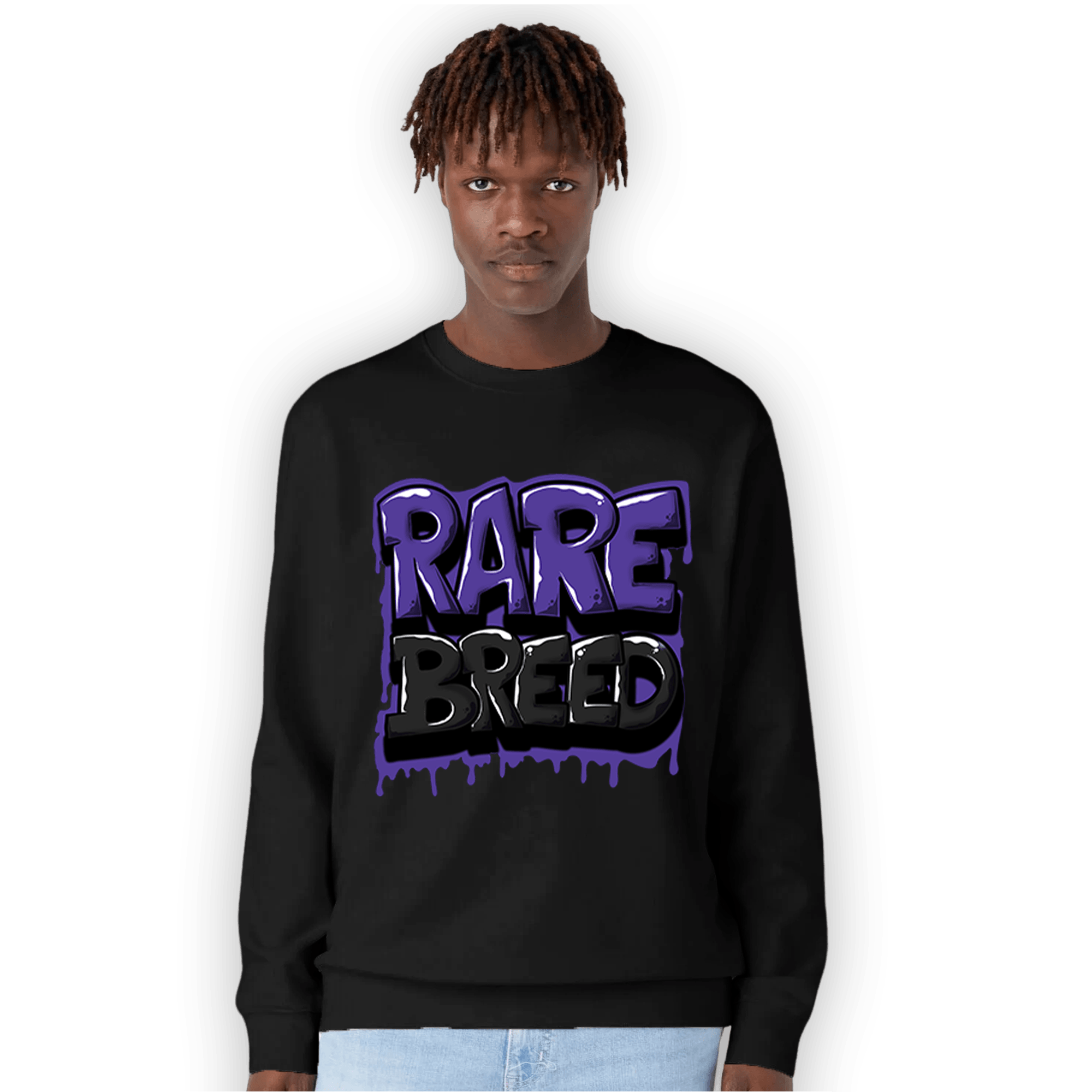 Field Purple 12s Sweatshirt Match Rare Breed - NastyJamz
