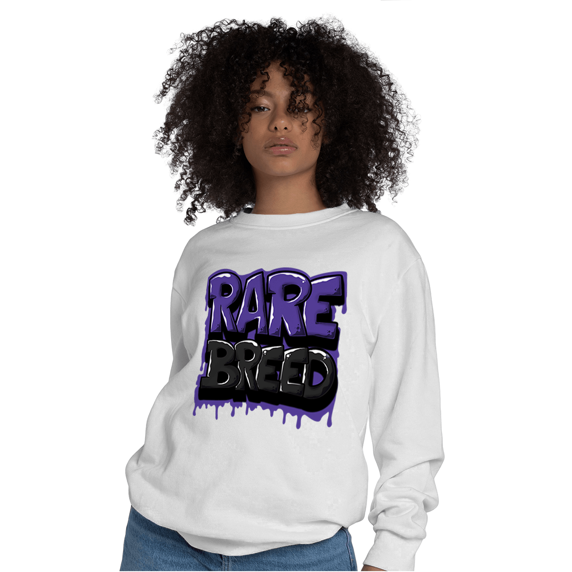 Field Purple 12s Sweatshirt Match Rare Breed - NastyJamz