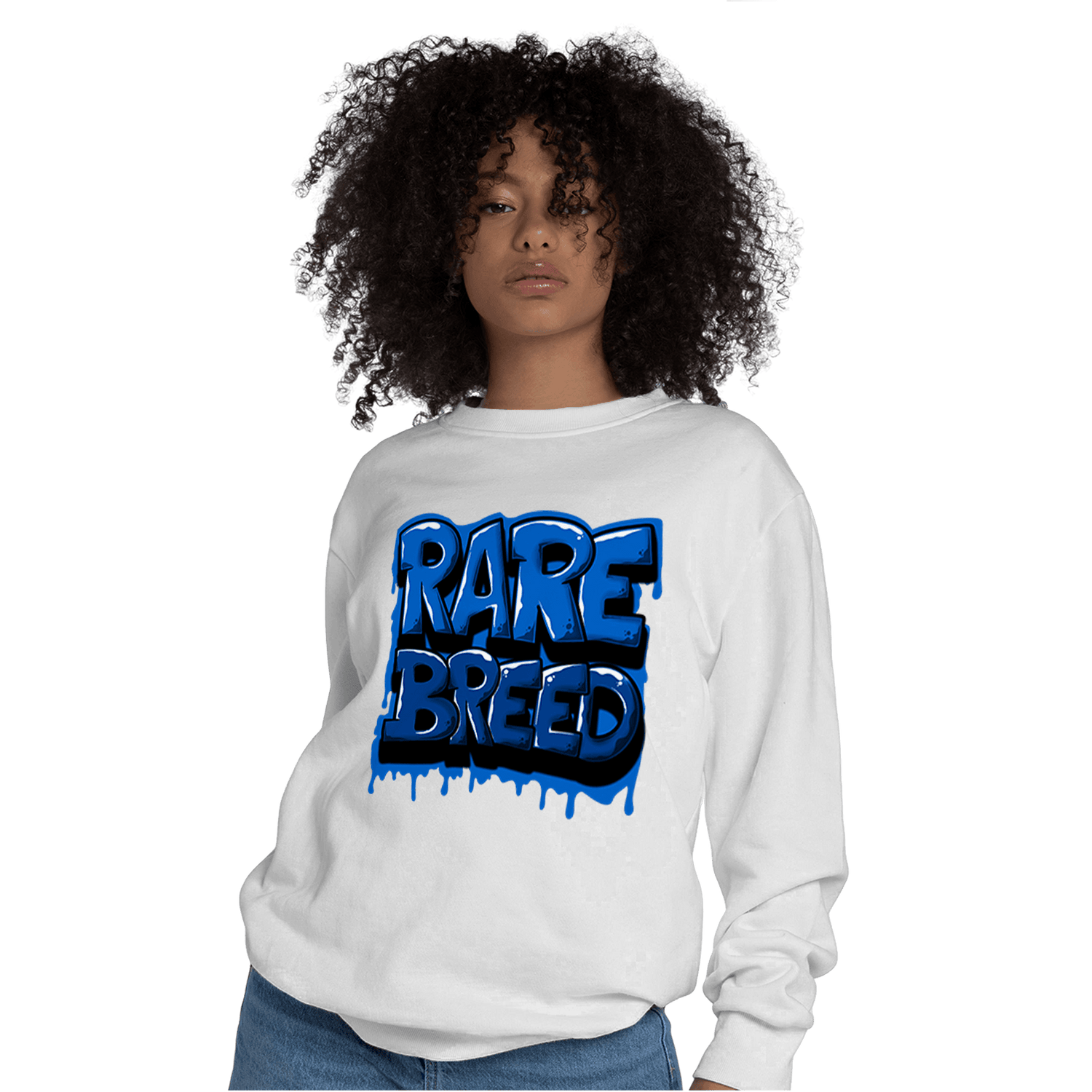 Royal Reimagined 1s Sweatshirt Match Rare Breed - NastyJamz