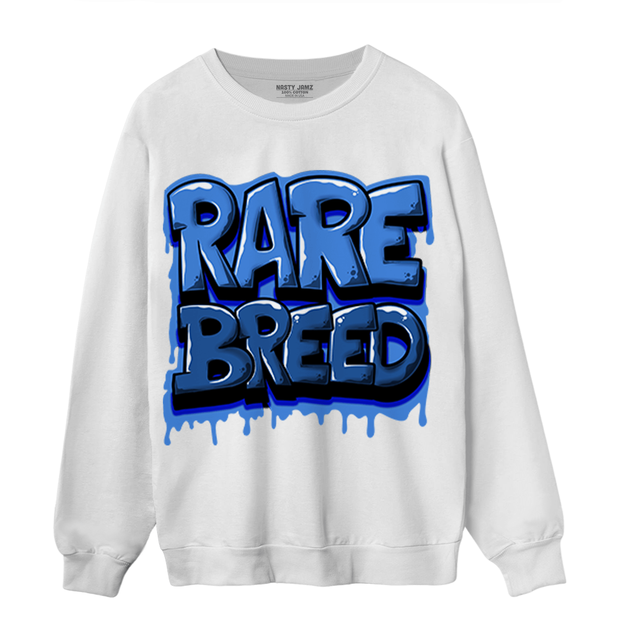 University Blue Toe 1s Sweatshirt Match Rare Breed - NastyJamz