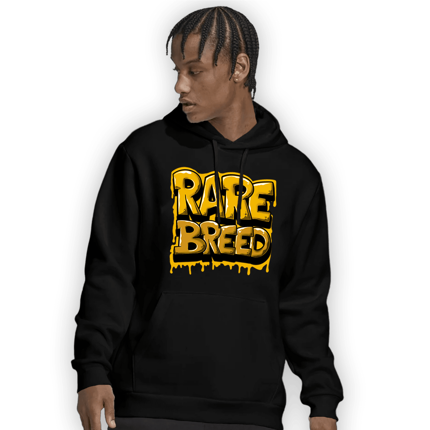 Yellow Ochre 1s Hoodie Match Rare Breed - NastyJamz
