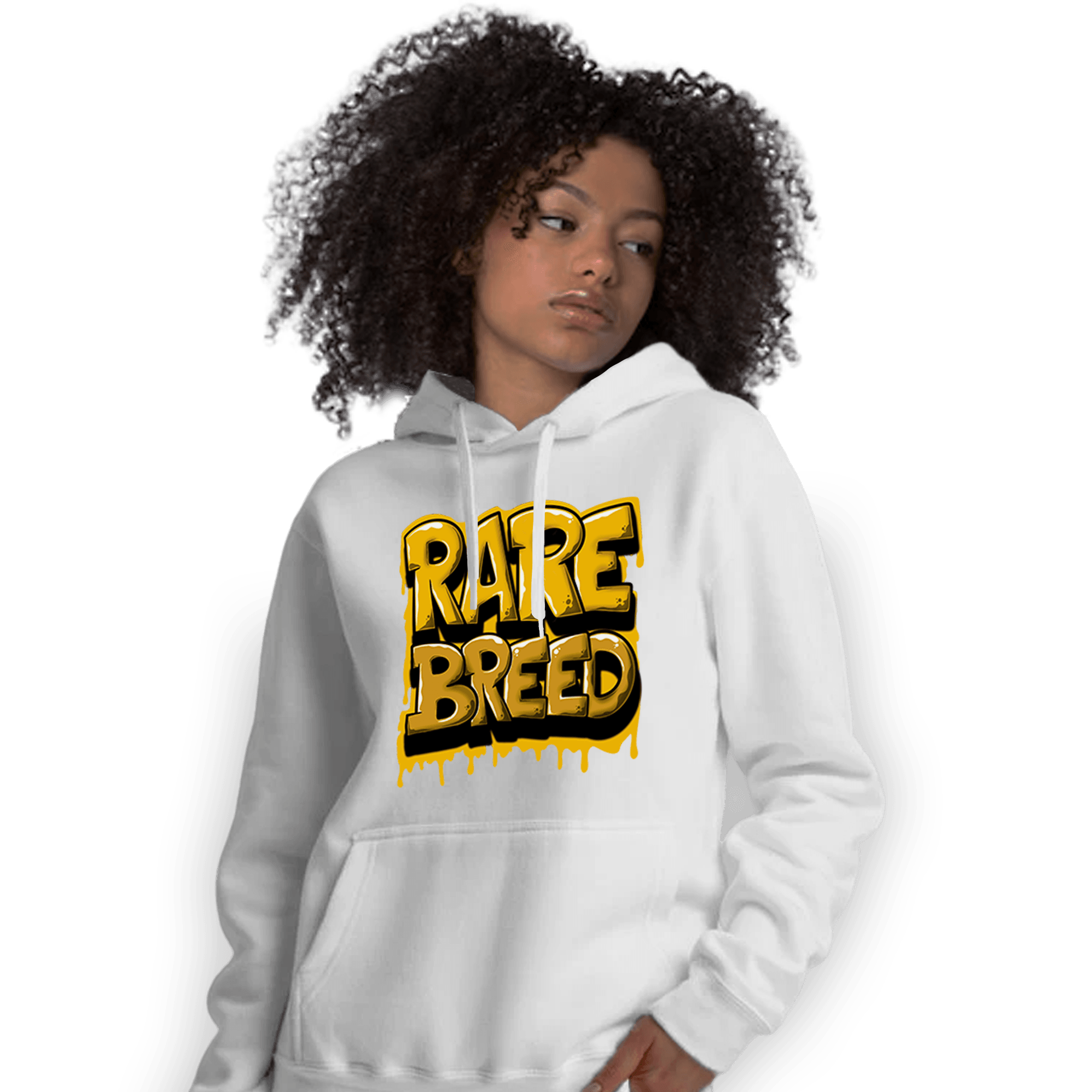 Yellow Ochre 1s Hoodie Match Rare Breed - NastyJamz