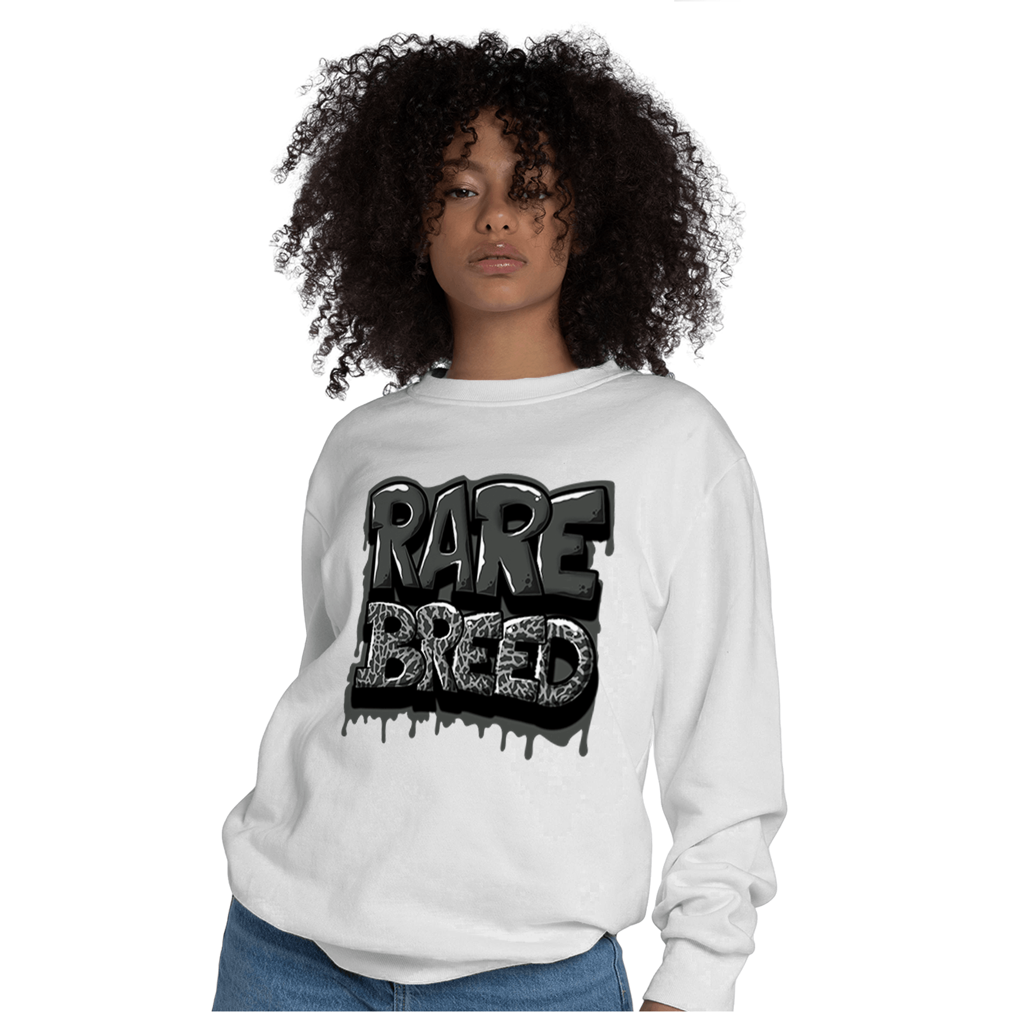 Fear Pack 3s Sweatshirt Match Rare Breed - NastyJamz