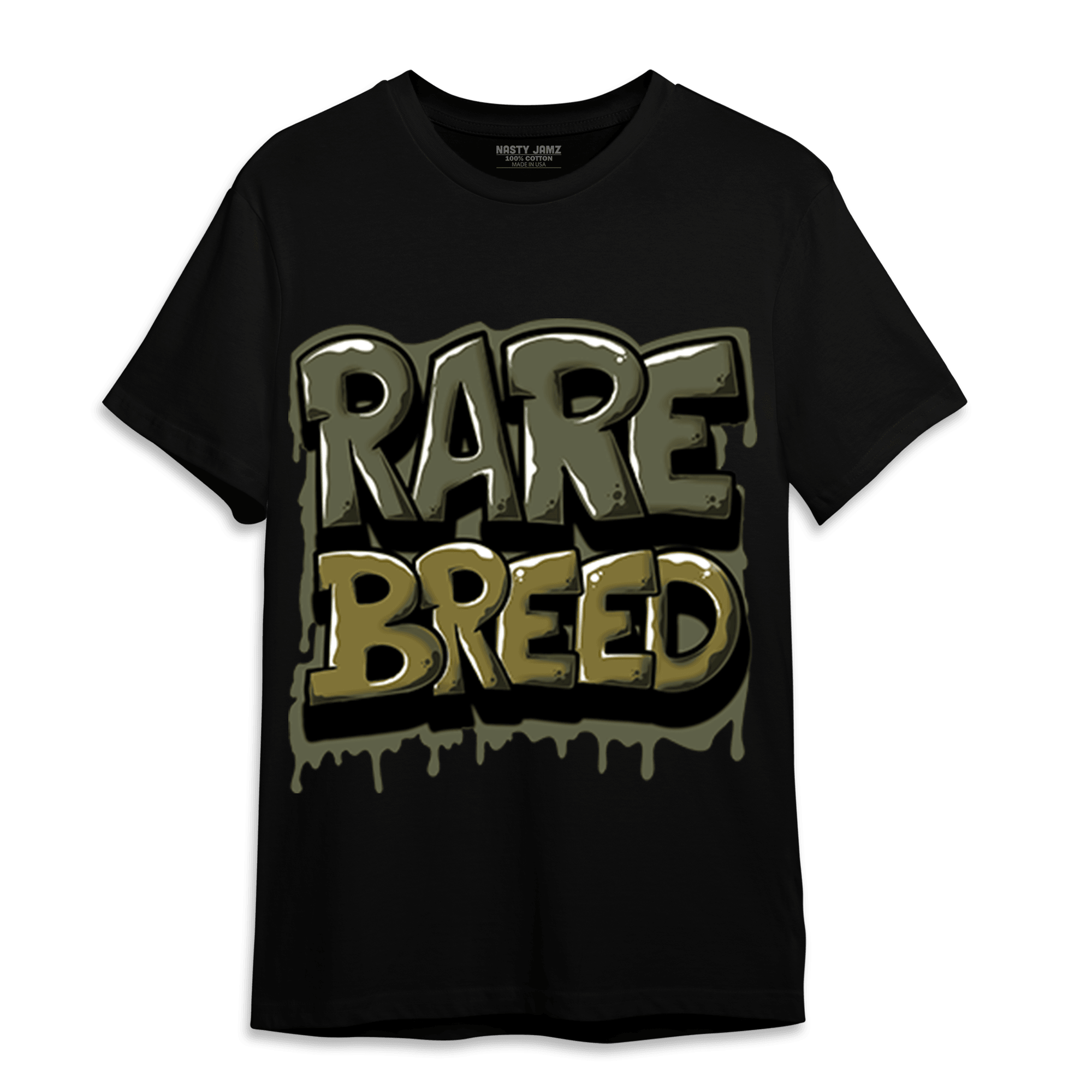 SE Craft Medium Olive 4s T Shirt Match Rare Breed - NastyJamz