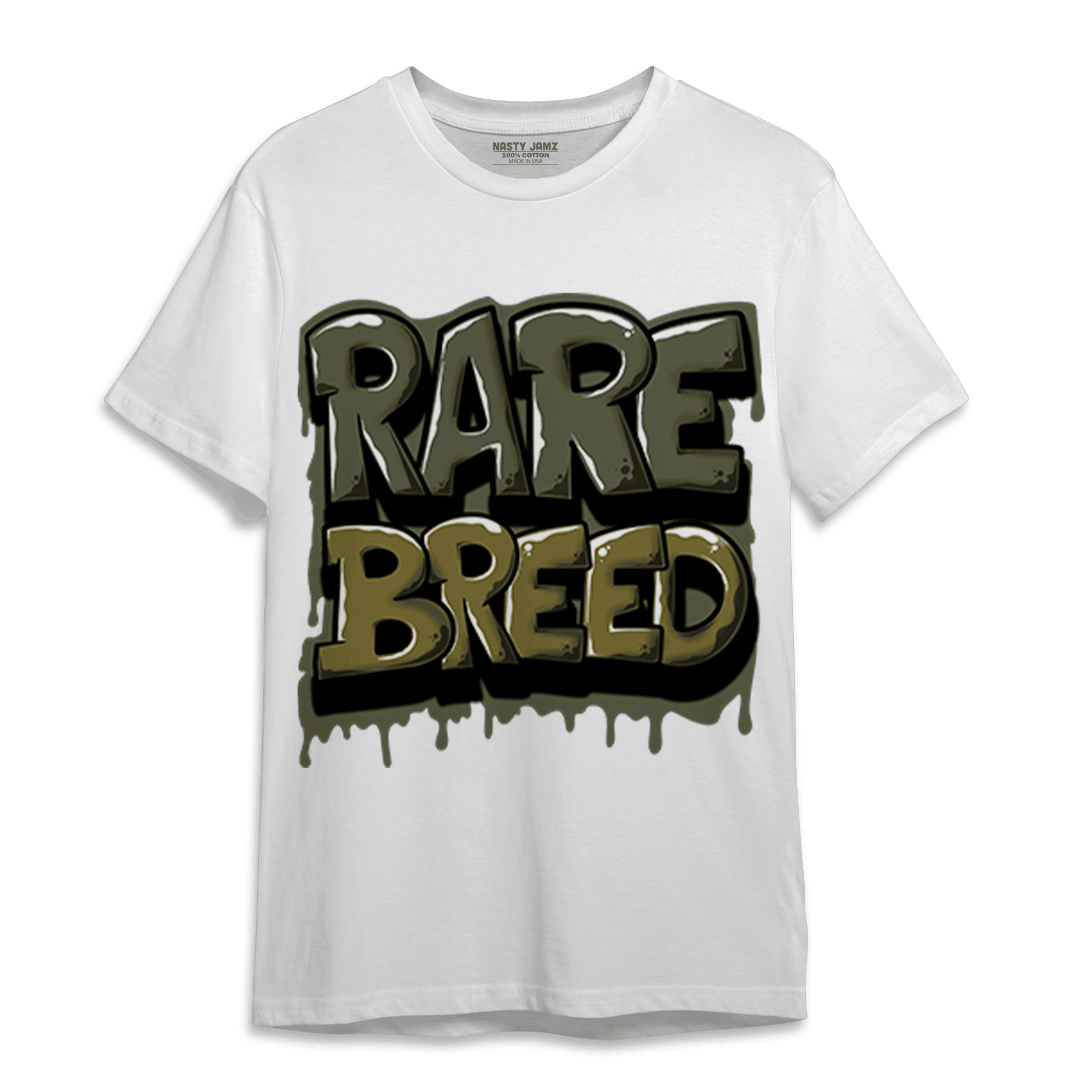 SE Craft Medium Olive 4s T Shirt Match Rare Breed - NastyJamz