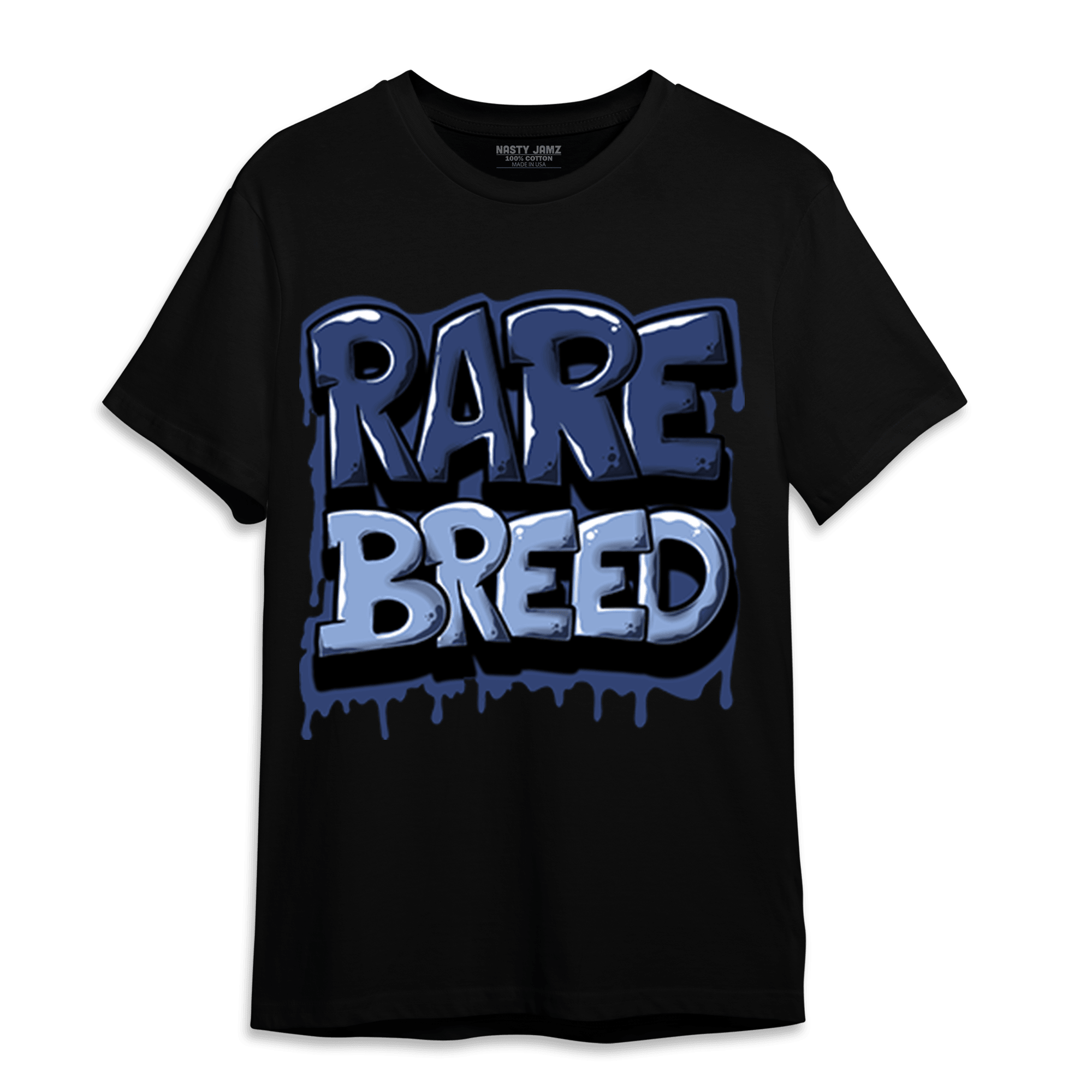 Midnight Navy 5s T Shirt Match Rare Breed - NastyJamz