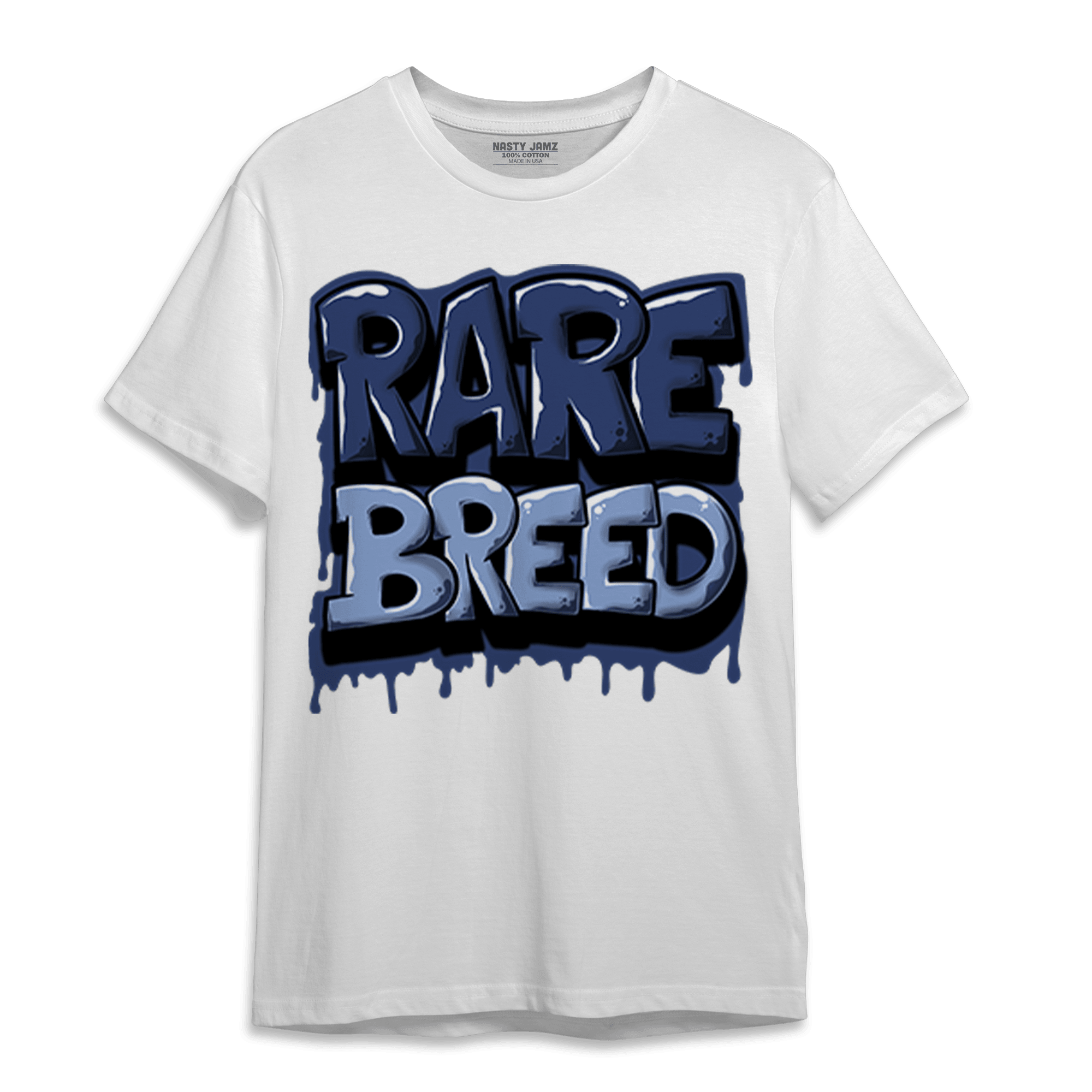 Midnight Navy 5s T Shirt Match Rare Breed - NastyJamz