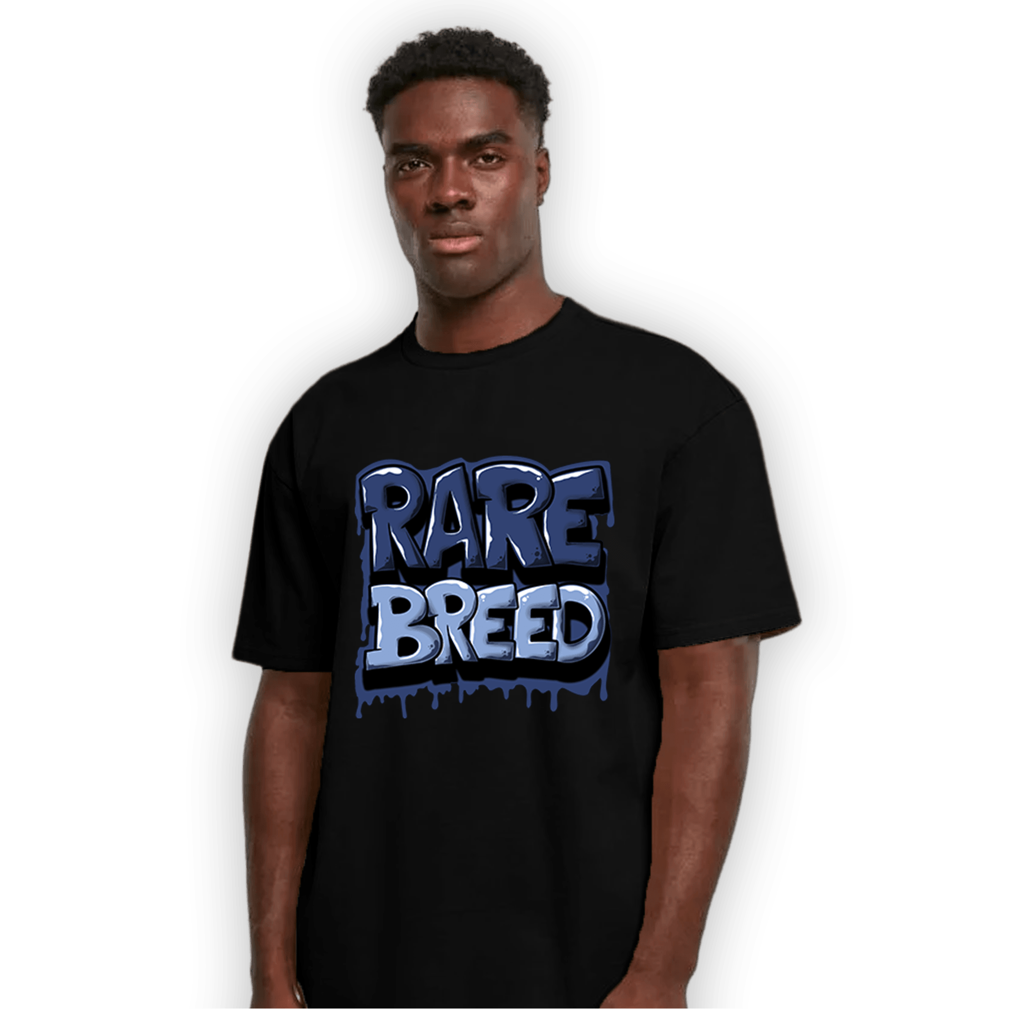Midnight Navy 5s T Shirt Match Rare Breed - NastyJamz