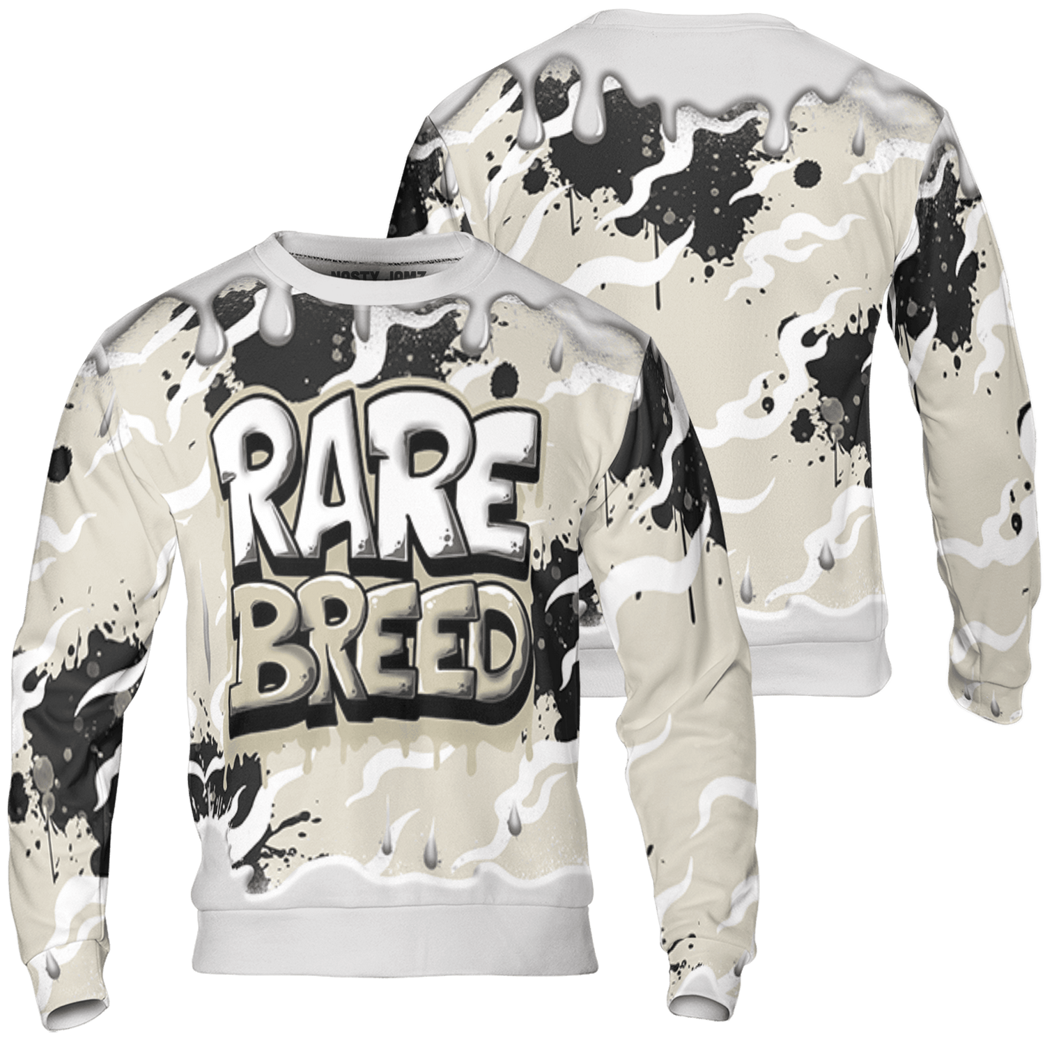 Gratitude 11s Sweatshirt Match Rare Breed 3D All-Over Print Drippin - NastyJamz