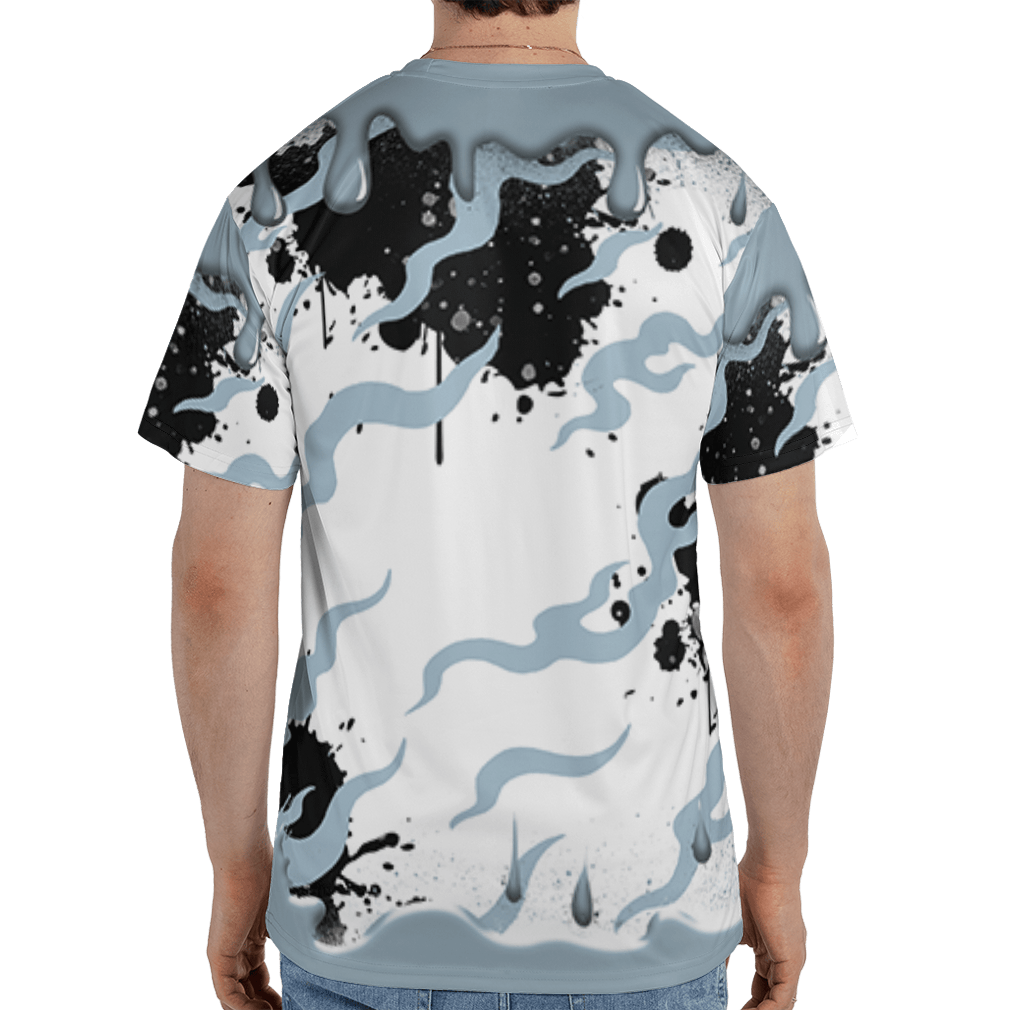 Blue Grey 13s T Shirt Match Rare Breed 3D All-Over Print Drippin - NastyJamz
