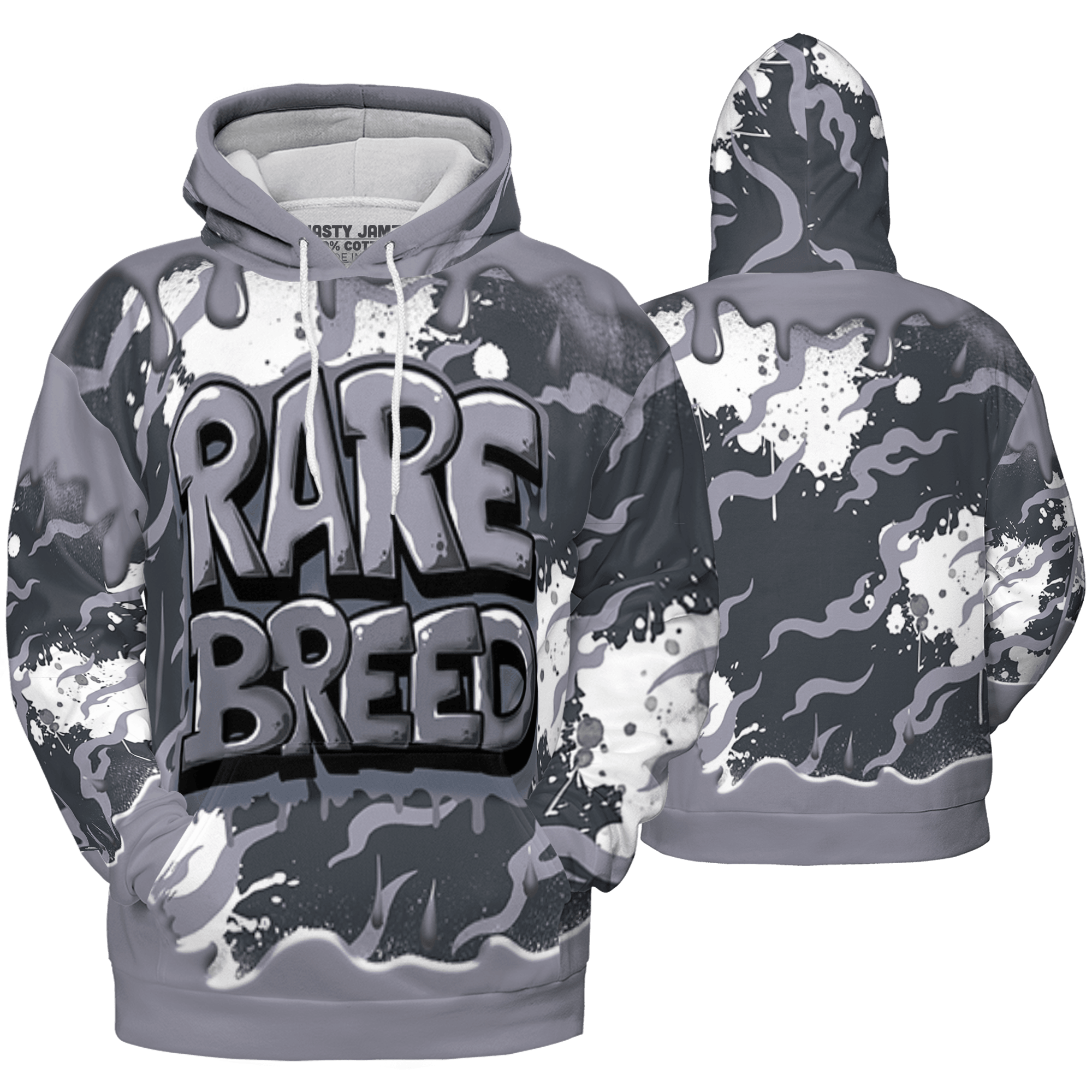 Stealth 14s Hoodie Match Rare Breed 3D All-Over Print Drippin - NastyJamz