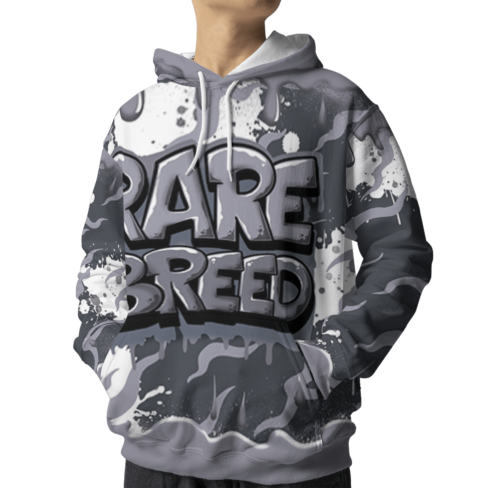 Stealth 14s Hoodie Match Rare Breed 3D All-Over Print Drippin - NastyJamz