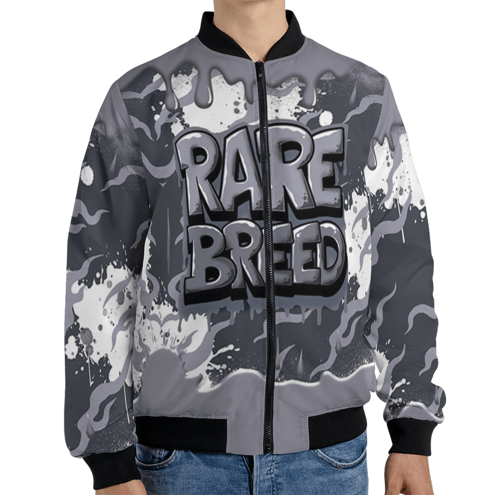 Stealth 14s Jacket Match Rare Breed 3D All-Over Print Drippin - NastyJamz