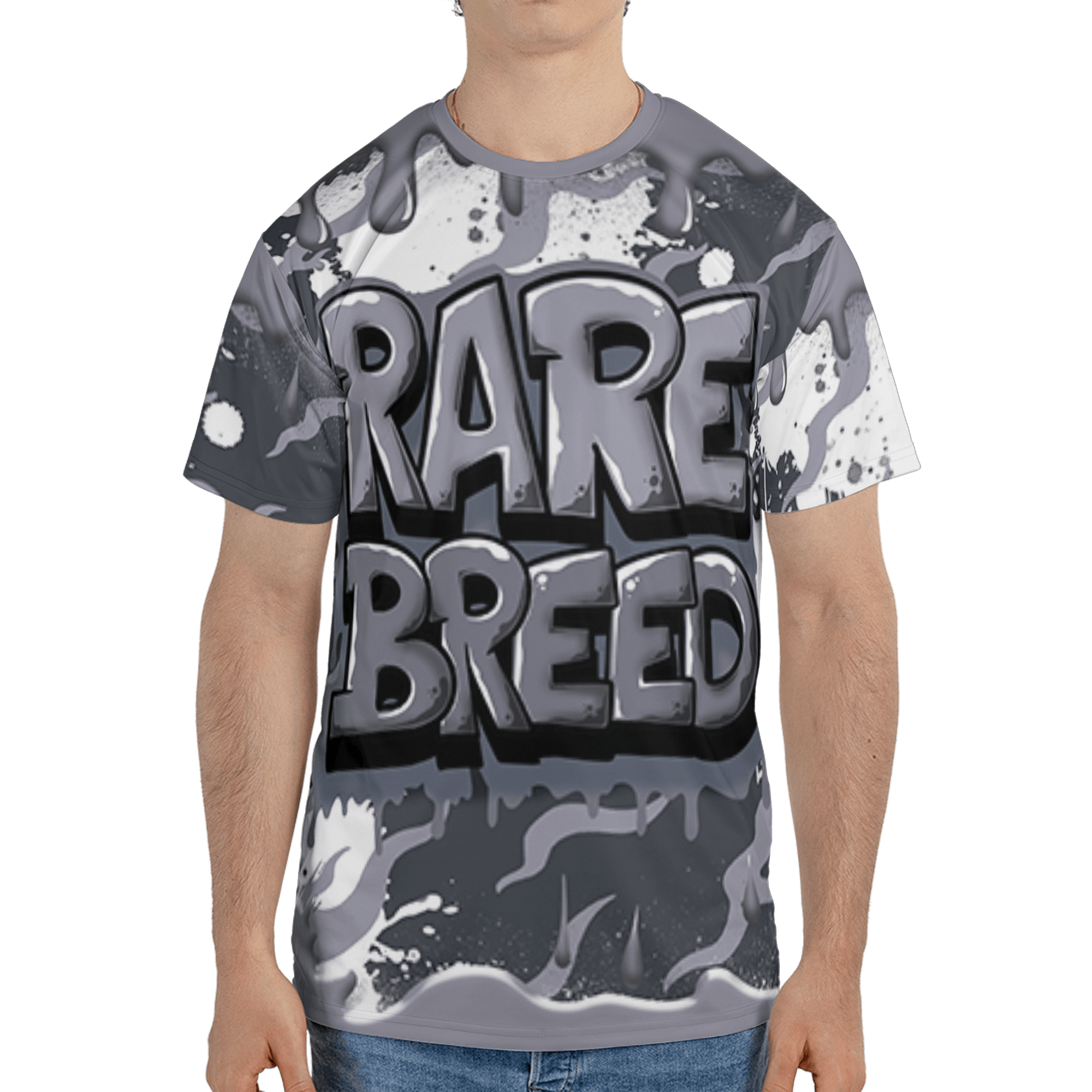 Stealth 14s T Shirt Match Rare Breed 3D All-Over Print Drippin - NastyJamz