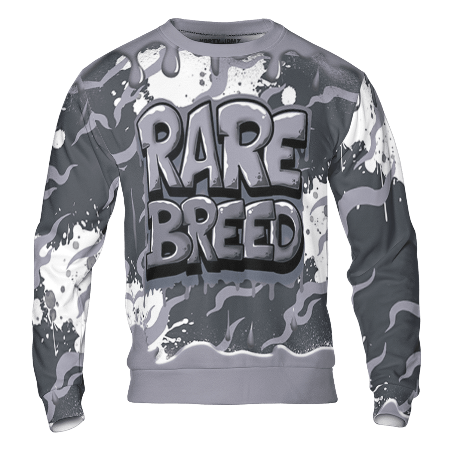 Stealth 14s Sweatshirt Match Rare Breed 3D All-Over Print Drippin - NastyJamz
