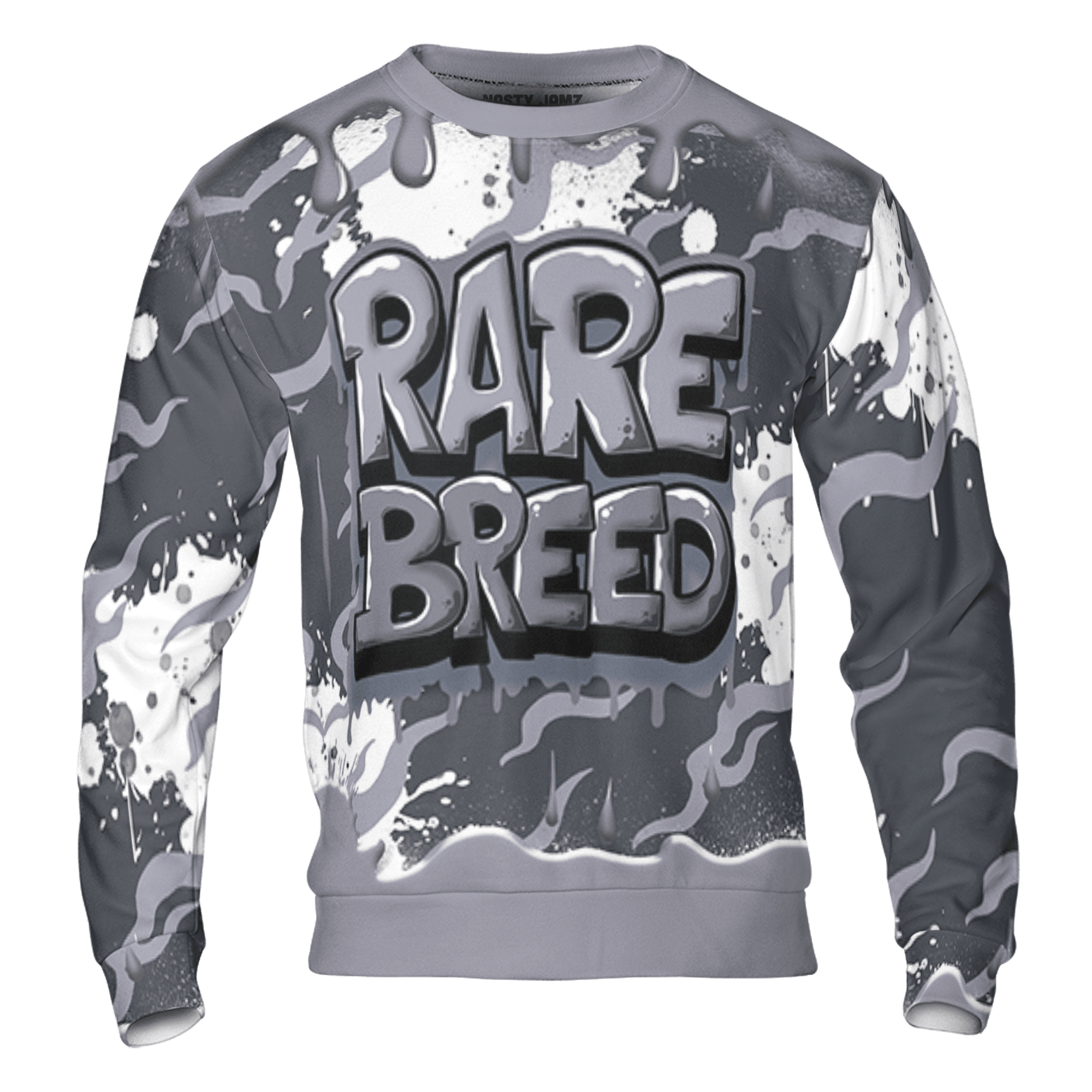 Stealth 14s Sweatshirt Match Rare Breed 3D All-Over Print Drippin - NastyJamz