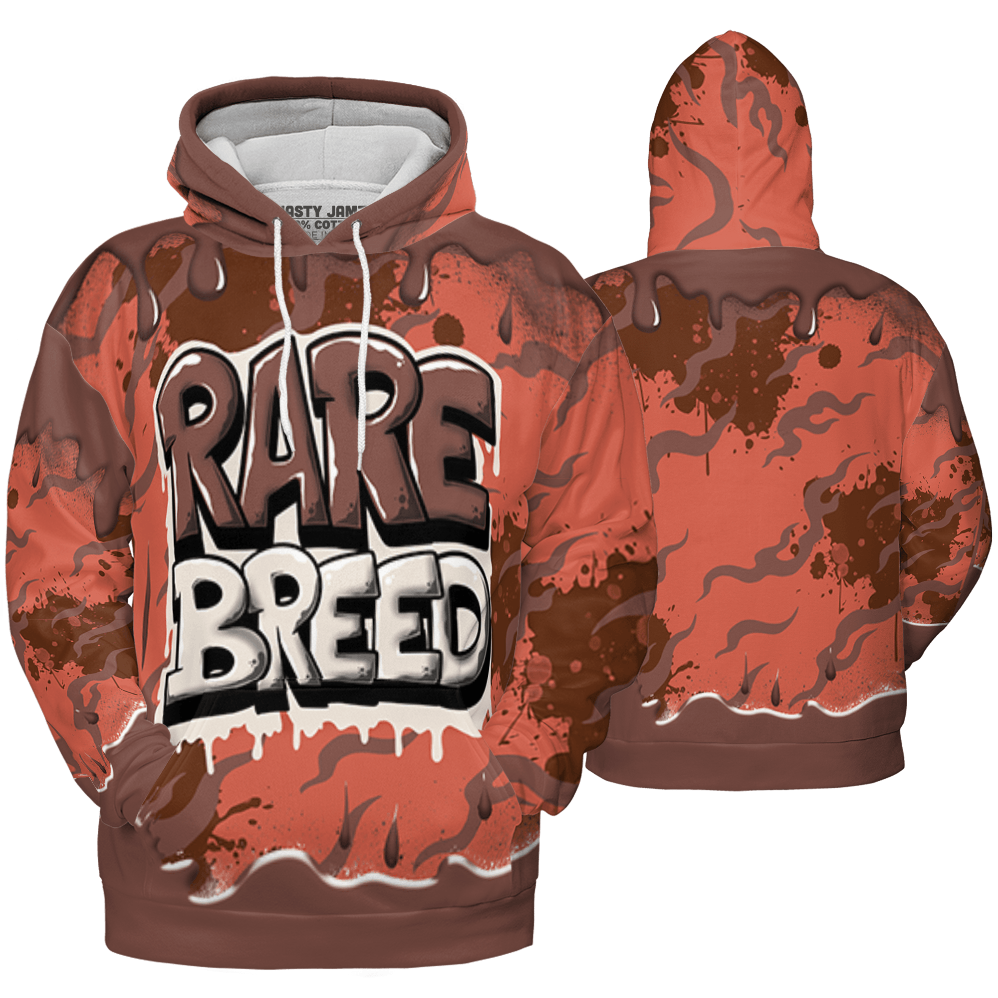 High OG Dusted Clay 1s Hoodie Match Rare Breed 3D All-Over Print Drippin - NastyJamz