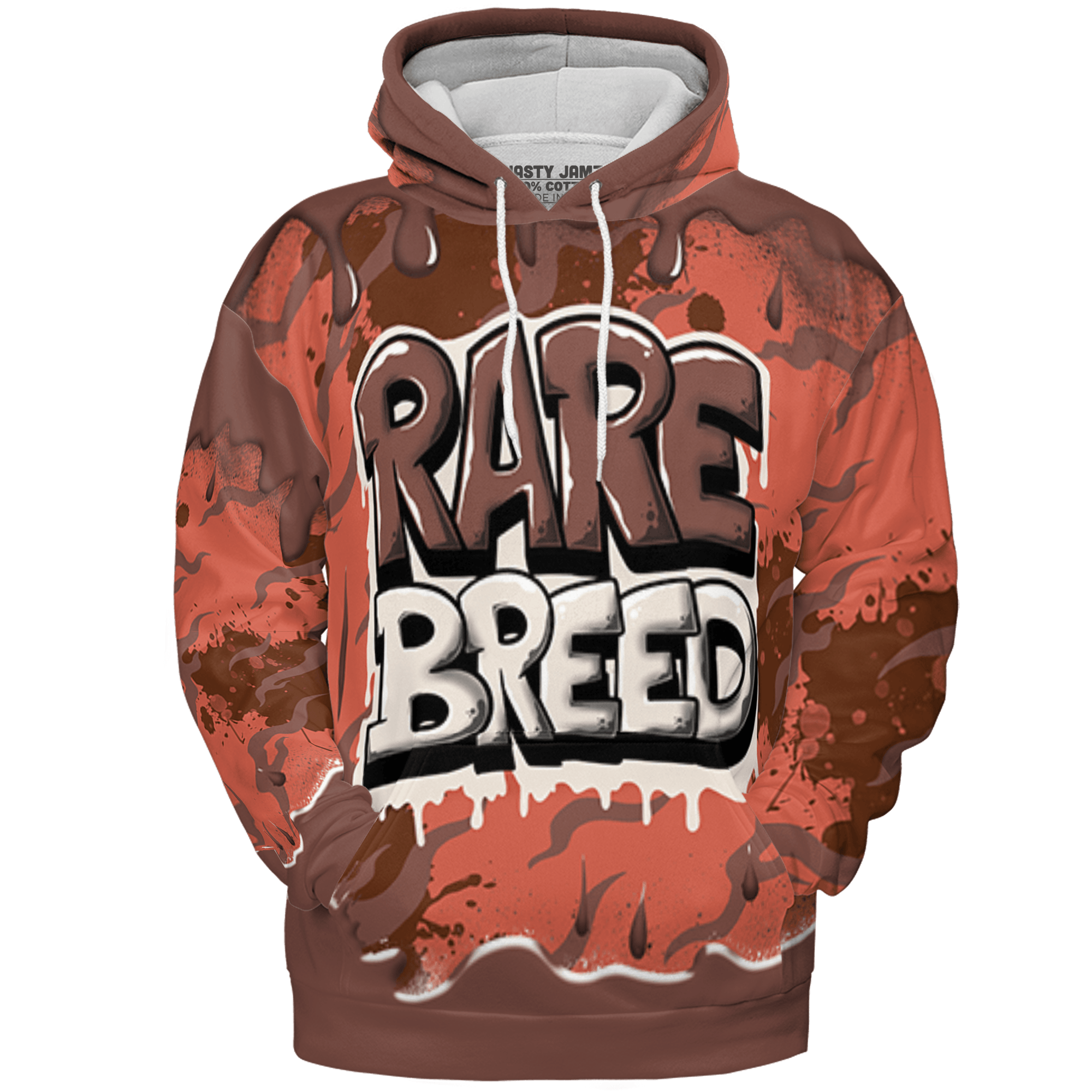 High OG Dusted Clay 1s Hoodie Match Rare Breed 3D All-Over Print Drippin - NastyJamz