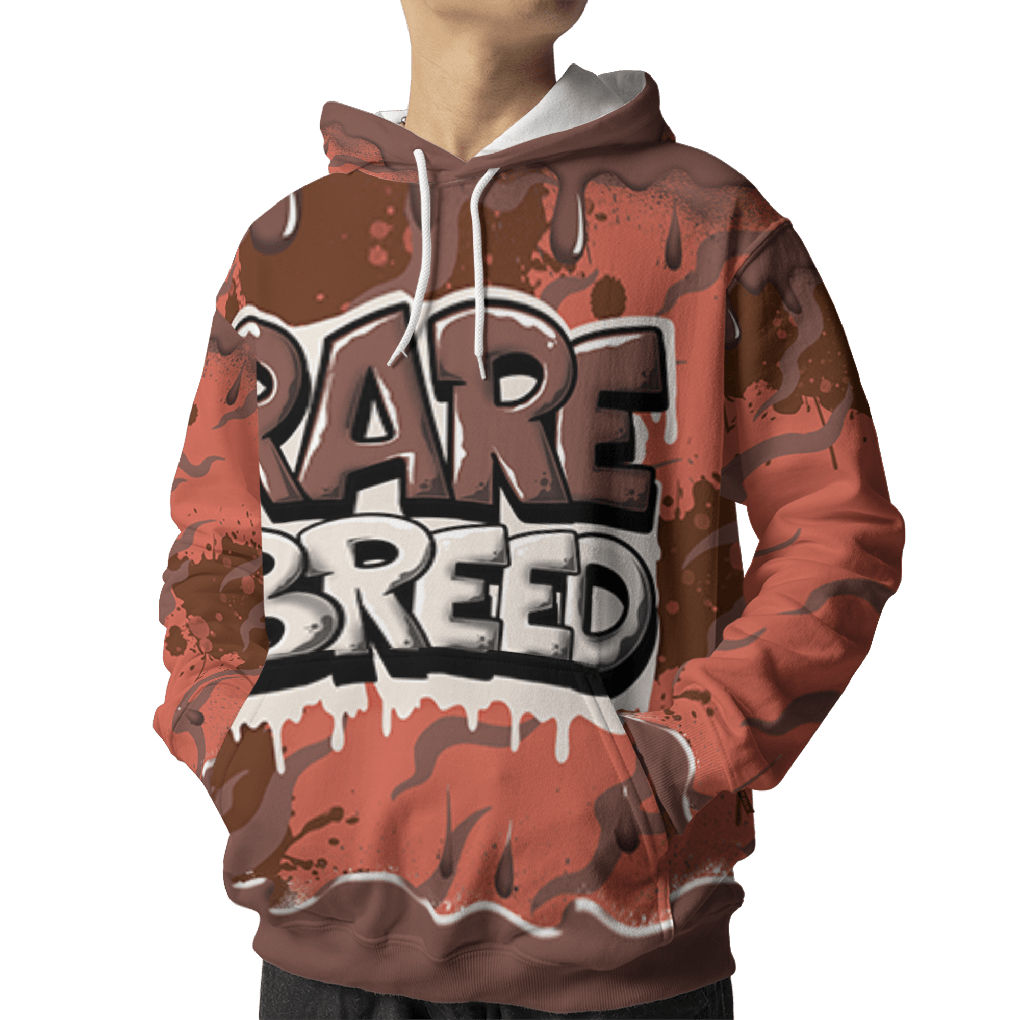 High OG Dusted Clay 1s Hoodie Match Rare Breed 3D All-Over Print Drippin - NastyJamz