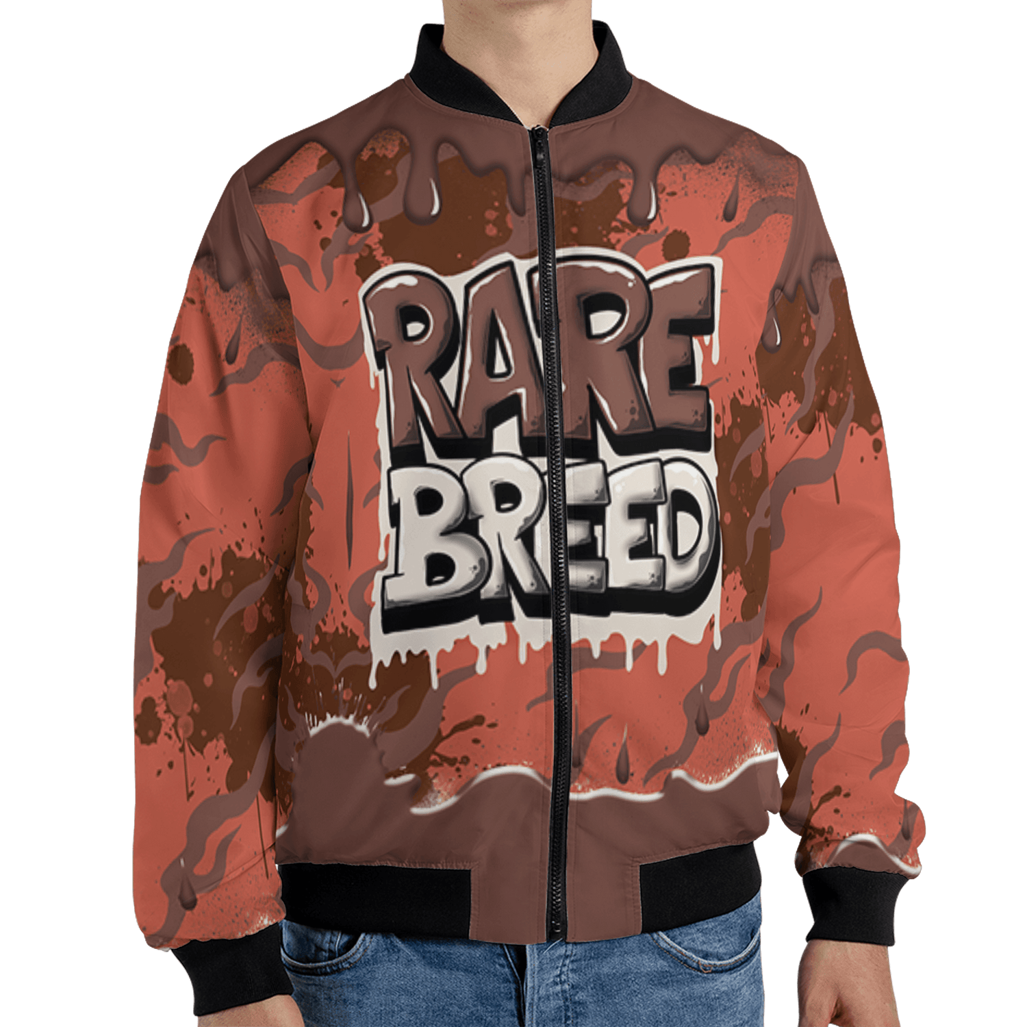 High OG Dusted Clay 1s Jacket Match Rare Breed 3D All-Over Print Drippin - NastyJamz