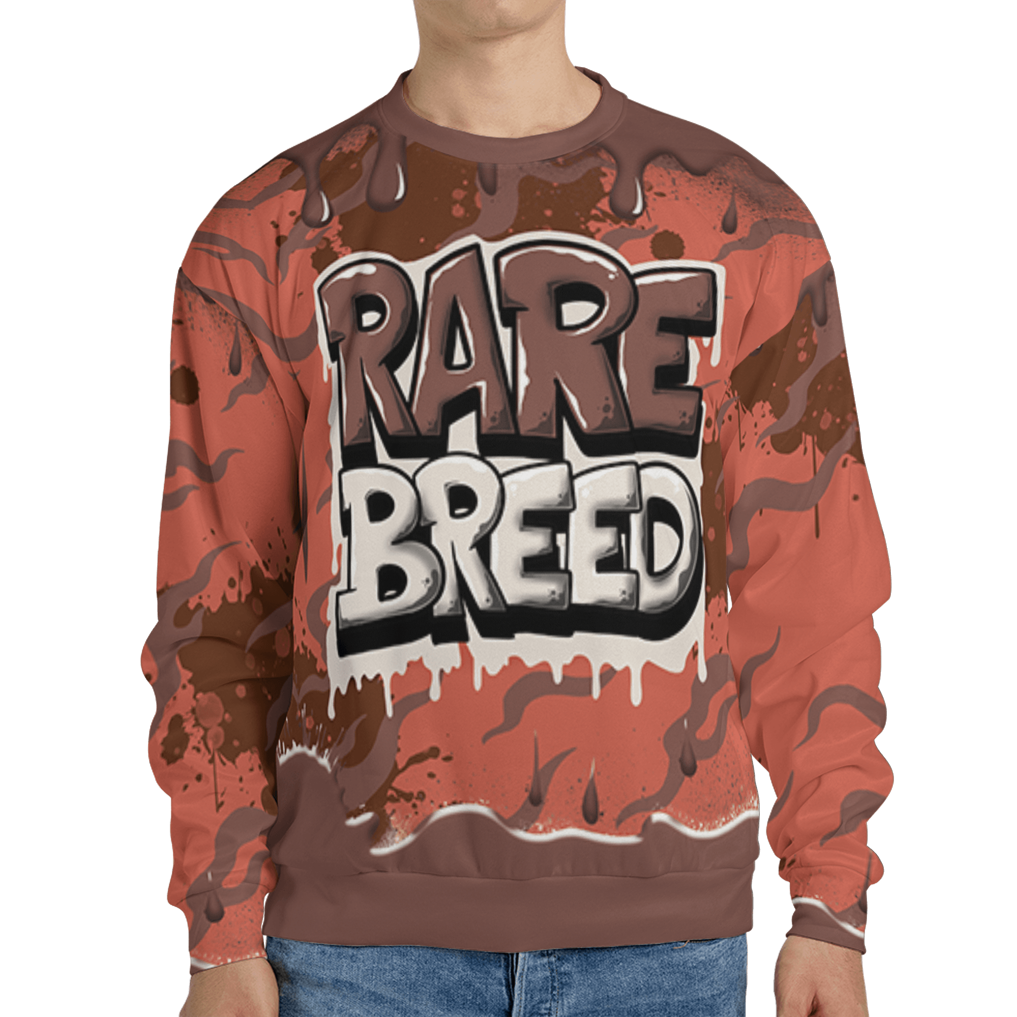 High OG Dusted Clay 1s Sweatshirt Match Rare Breed 3D All-Over Print Drippin - NastyJamz
