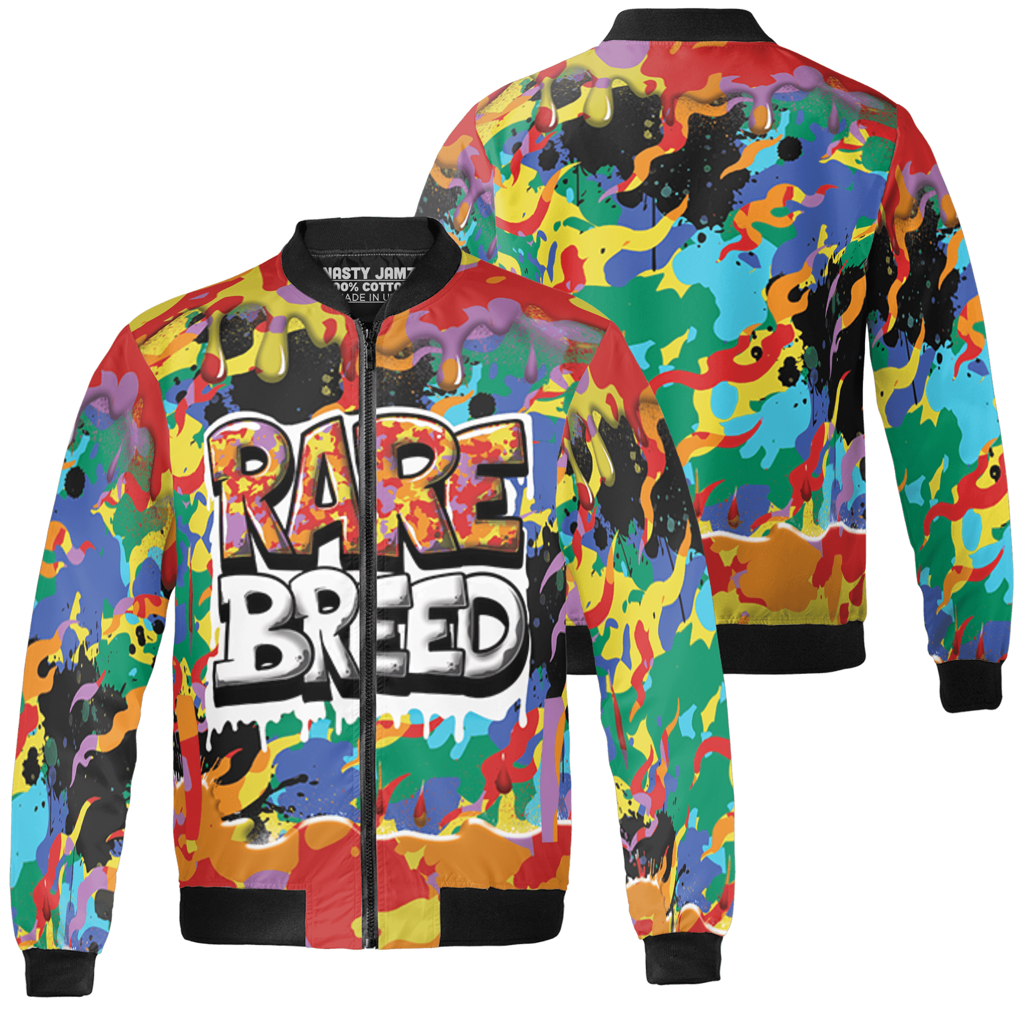 Mid GS Six Championships 1s Jacket Match Rare Breed 3D All-Over Print Drippin - NastyJamz