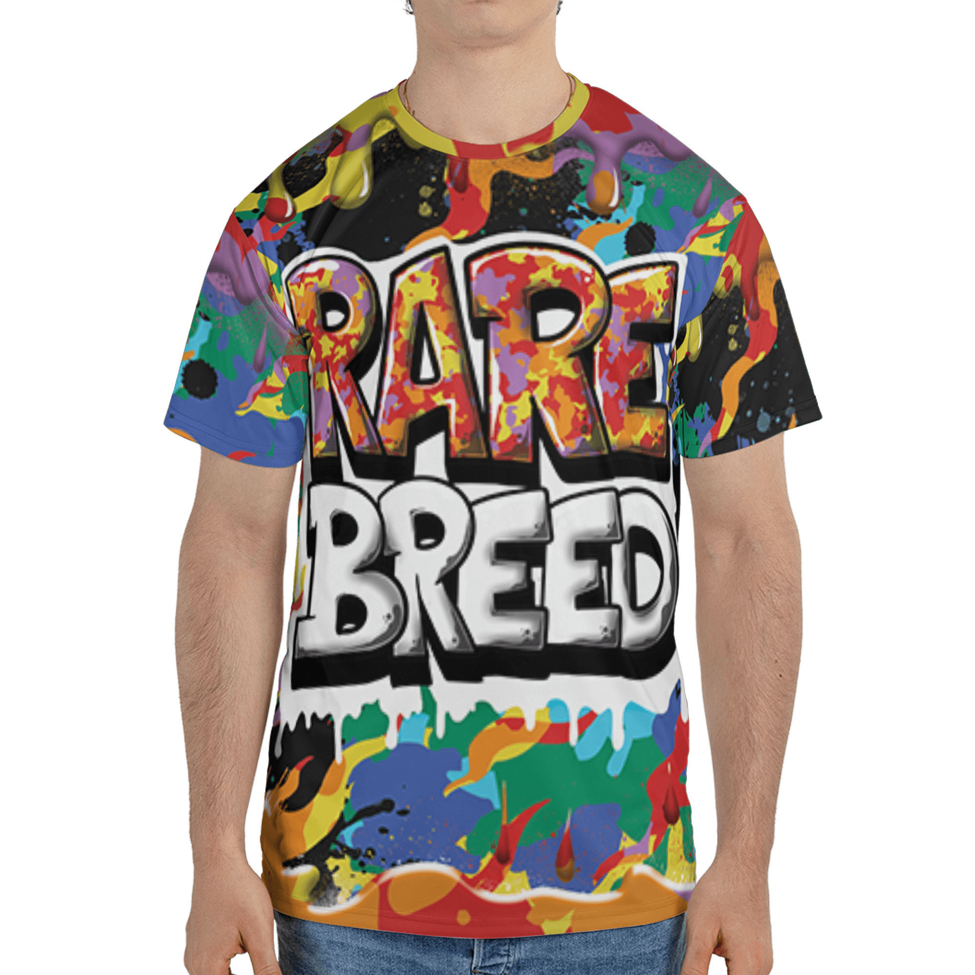 Mid GS Six Championships 1s T Shirt Match Rare Breed 3D All-Over Print Drippin - NastyJamz