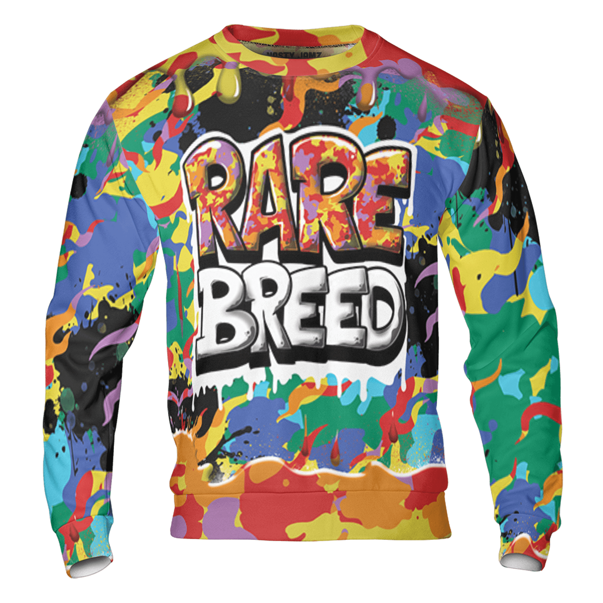 Mid GS Six Championships 1s Sweatshirt Match Rare Breed 3D All-Over Print Drippin - NastyJamz