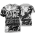 Retro High OG Black White 1s T Shirt Match Rare Breed 3D All-Over Print Drippin - NastyJamz