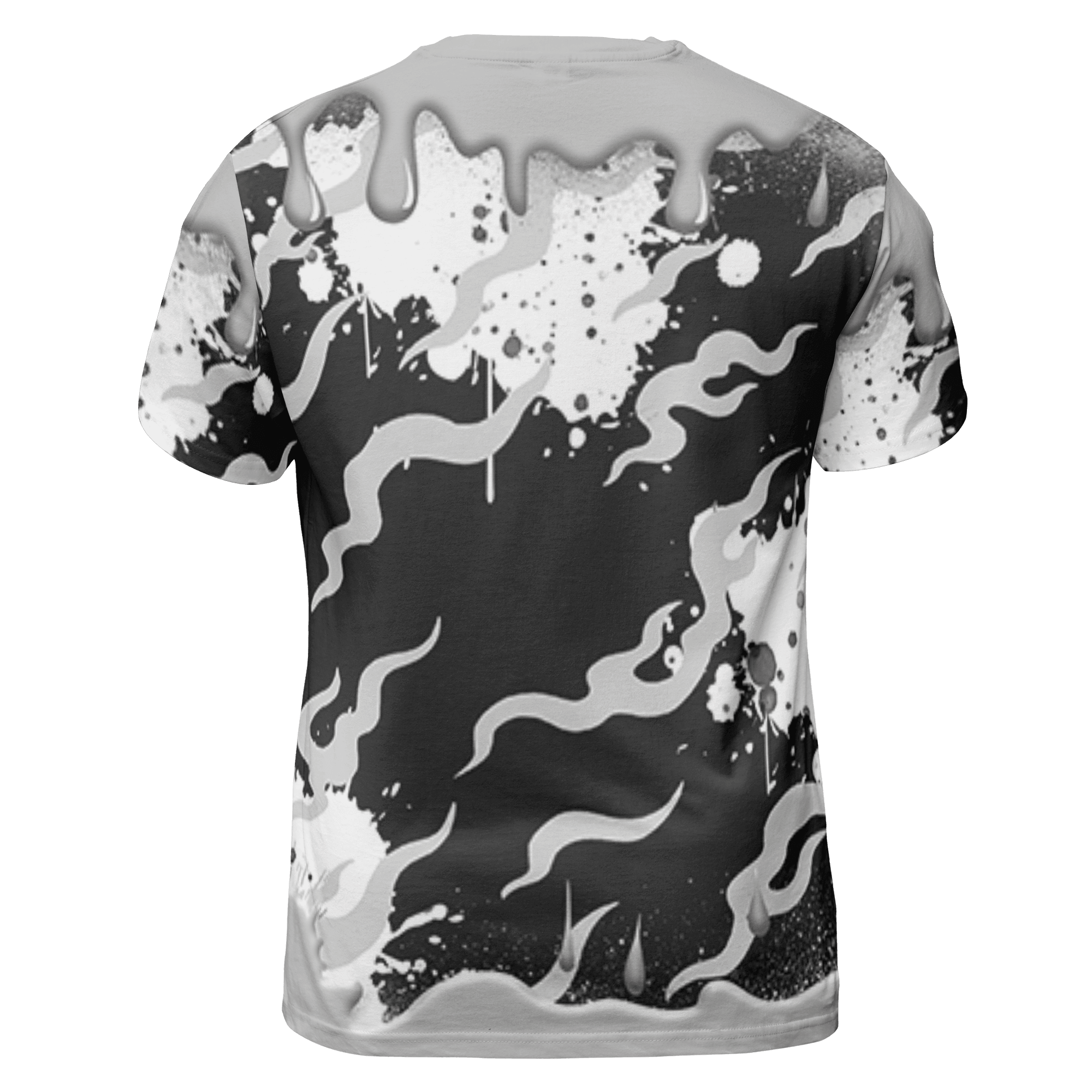 Retro High OG Black White 1s T Shirt Match Rare Breed 3D All-Over Print Drippin - NastyJamz