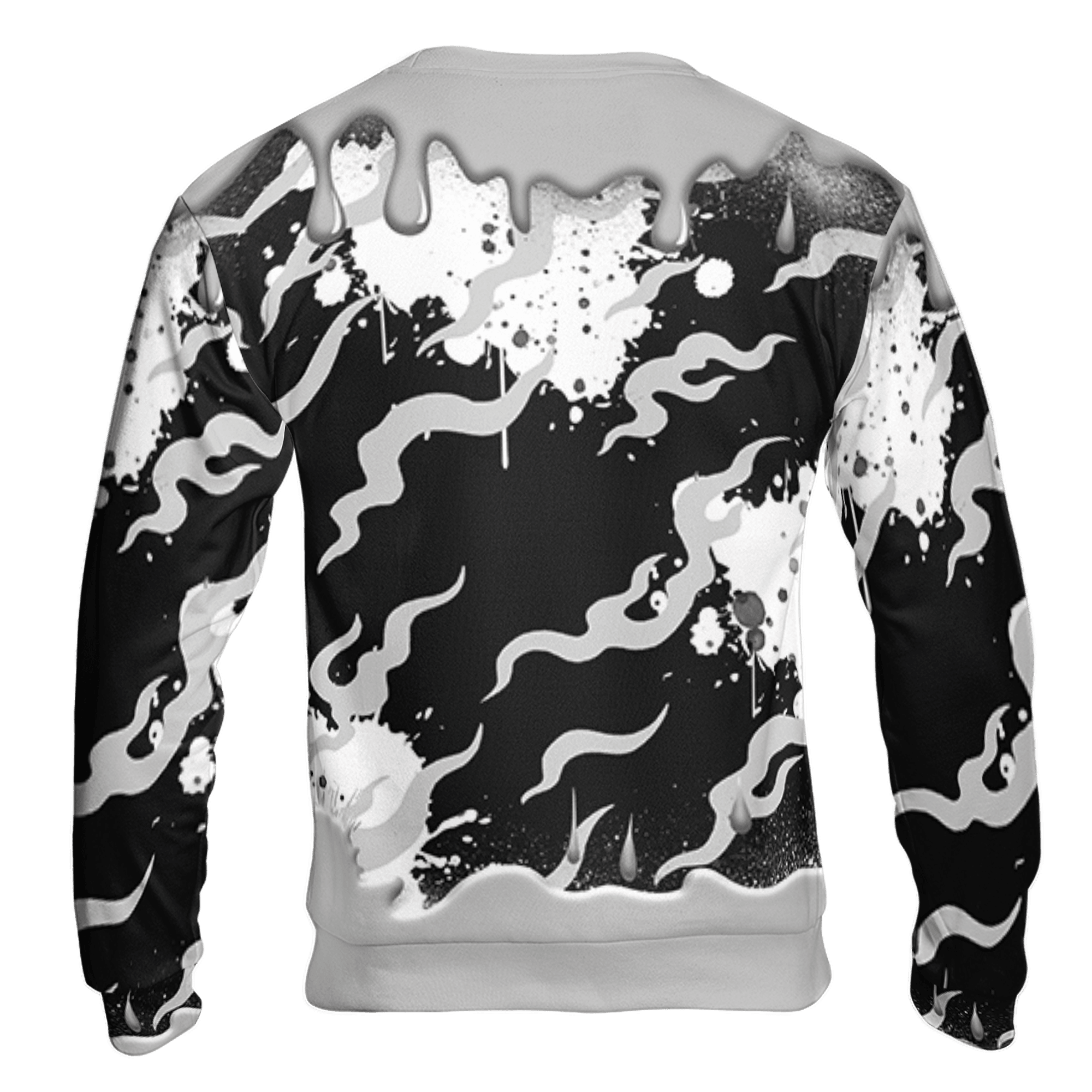 Retro High OG Black White 1s Sweatshirt Match Rare Breed 3D All-Over Print Drippin - NastyJamz
