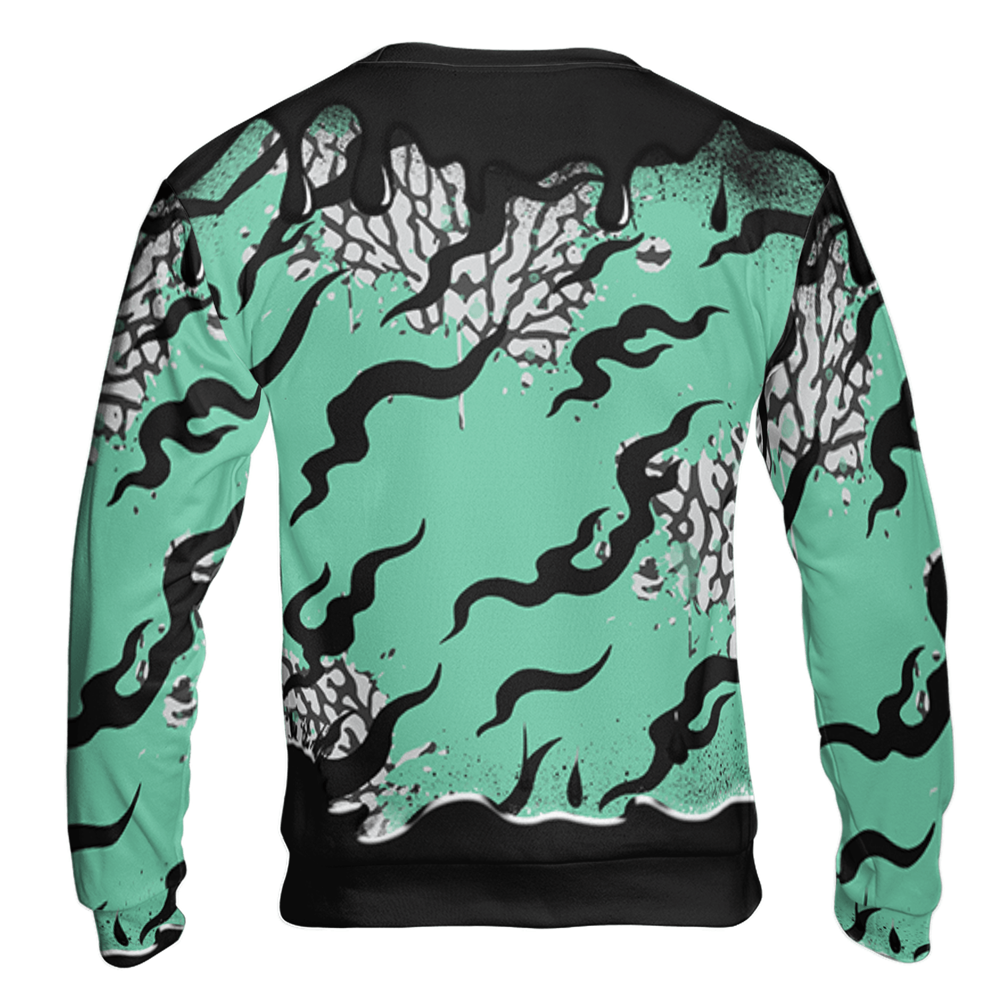 Green Glow 3s Sweatshirt Match Rare Breed 3D All-Over Print Drippin - NastyJamz