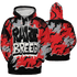 Bred Reimagined 4s Hoodie Match Rare Breed 3D All-Over Print Drippin - NastyJamz