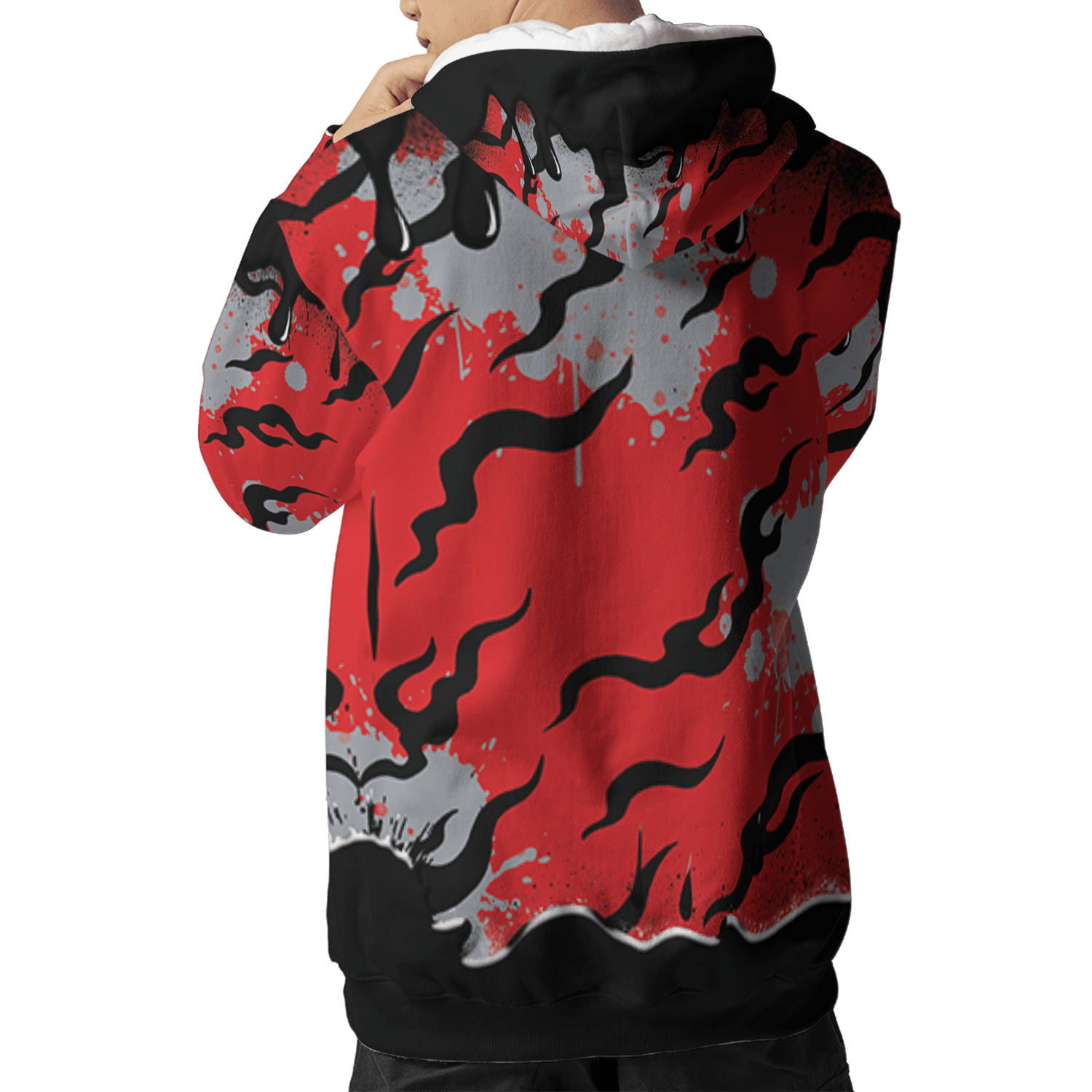 Bred Reimagined 4s Hoodie Match Rare Breed 3D All-Over Print Drippin - NastyJamz